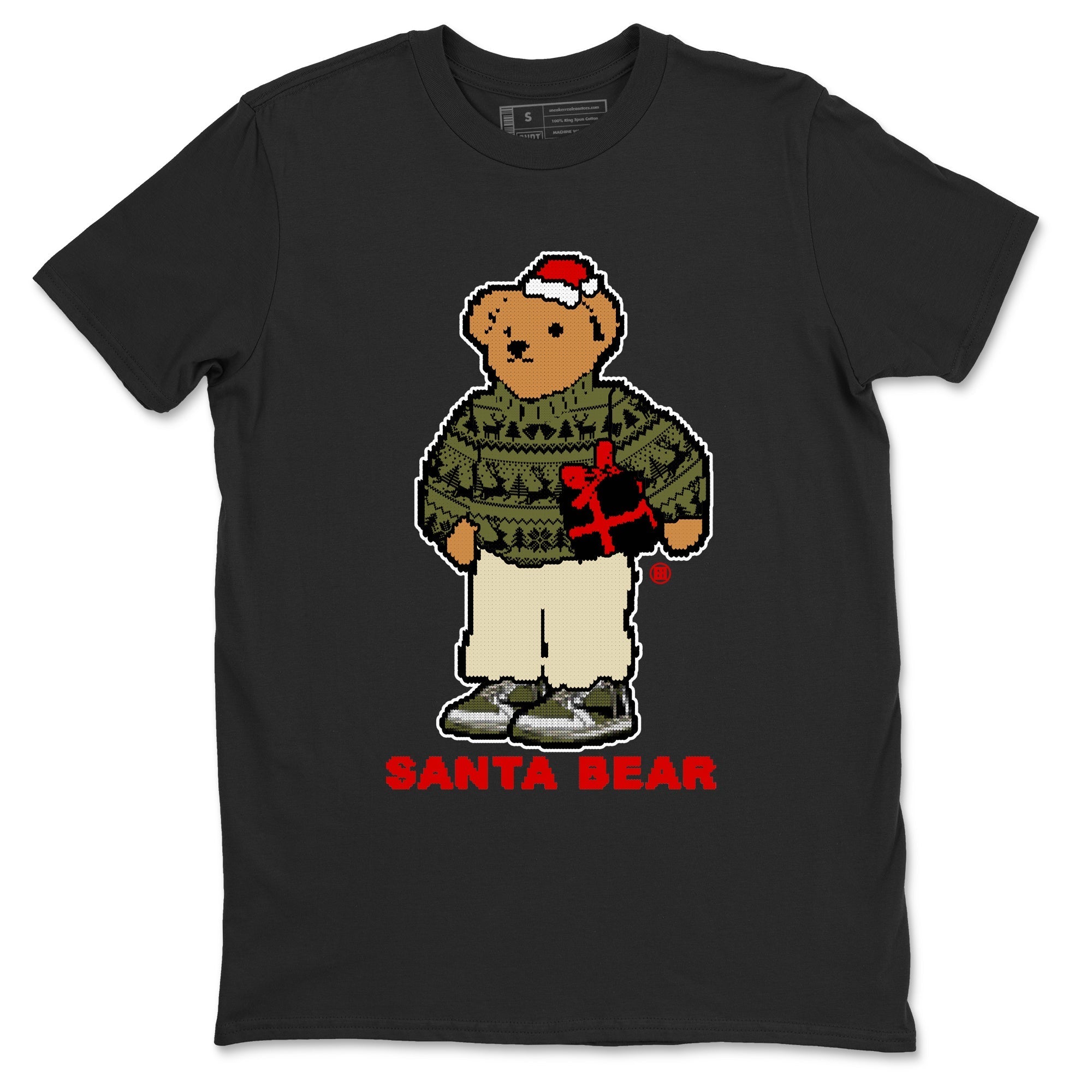 Santa Bear snkmatch Tees - Air Jordan 1 Travis Scott Medium Olive