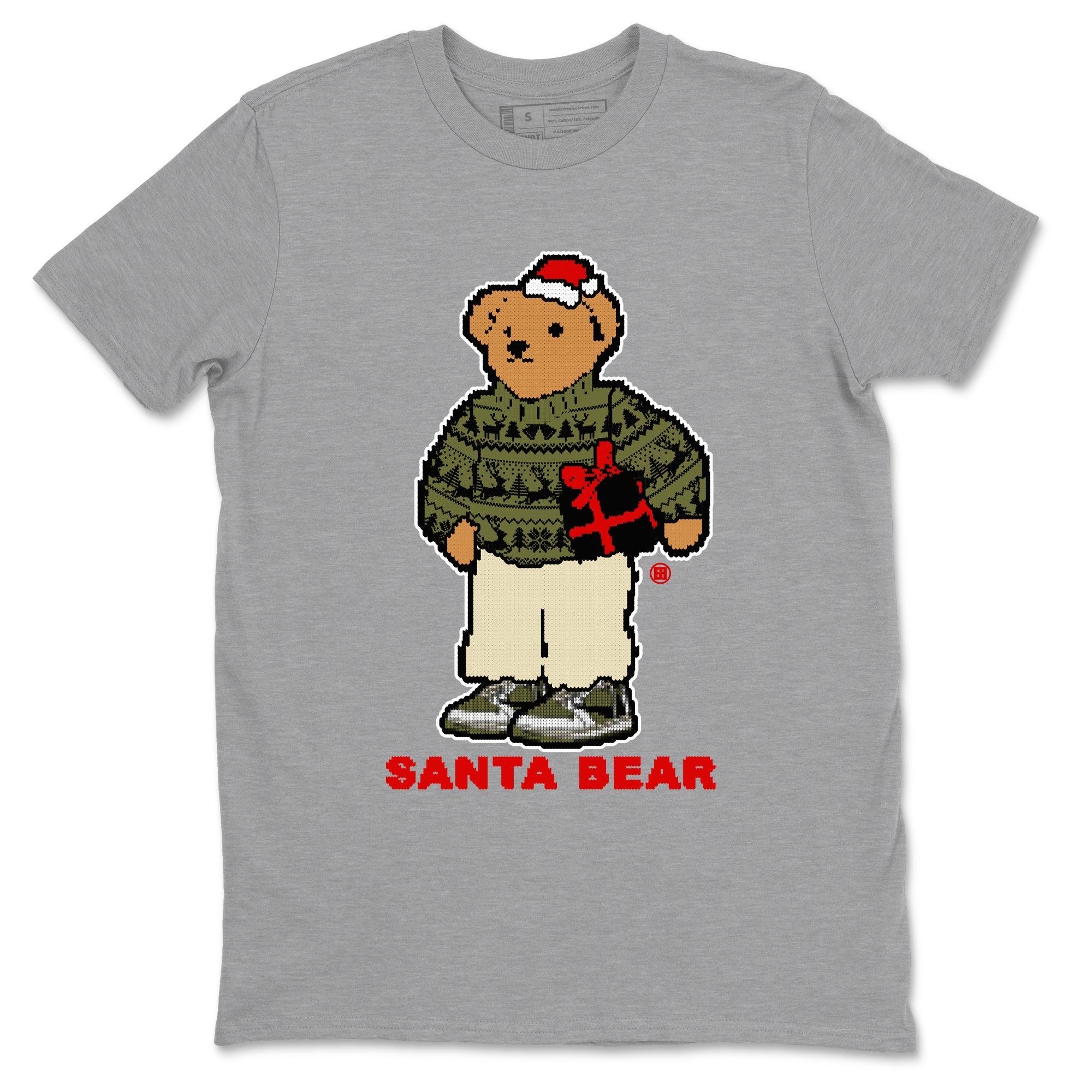 Santa Bear snkmatch Tees - Air Jordan 1 Travis Scott Medium Olive