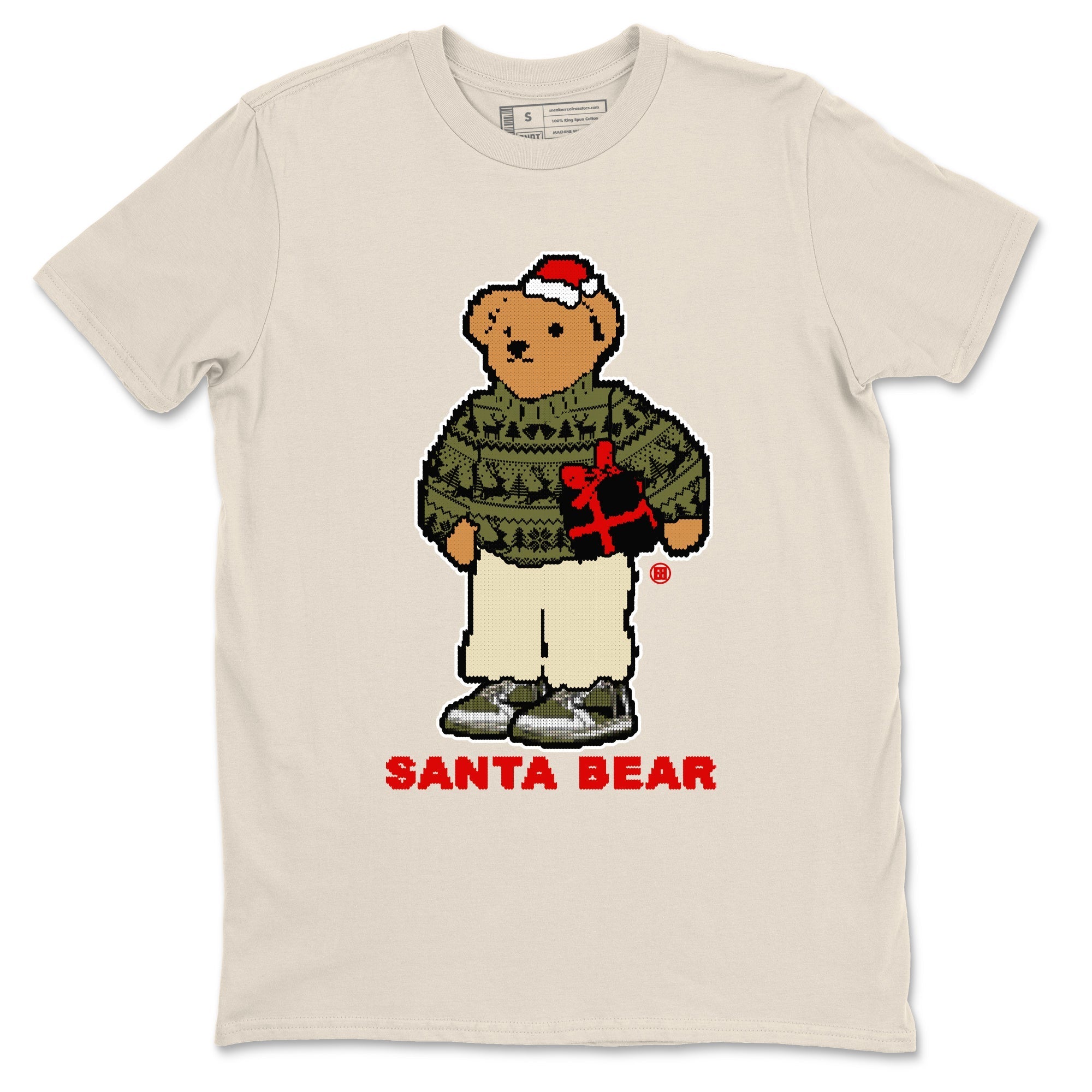 Santa Bear snkmatch Tees - Air Jordan 1 Travis Scott Medium Olive