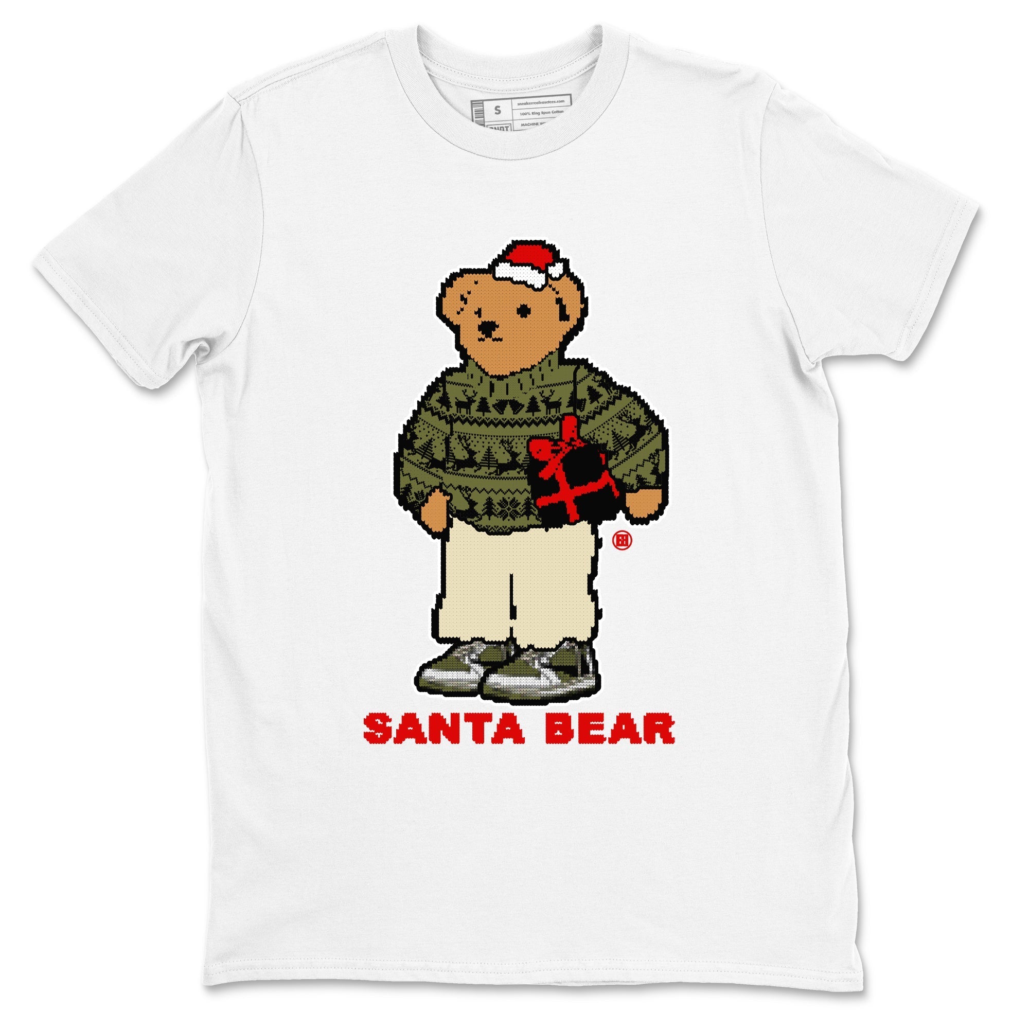 Santa Bear snkmatch Tees - Air Jordan 1 Travis Scott Medium Olive