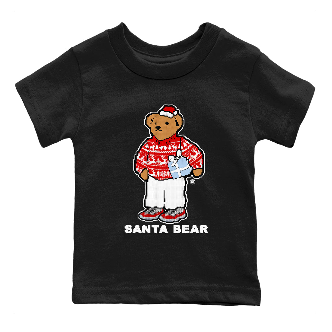 Santa Bear snkmatch Tees Kids - Air Jordan 11 Cherry