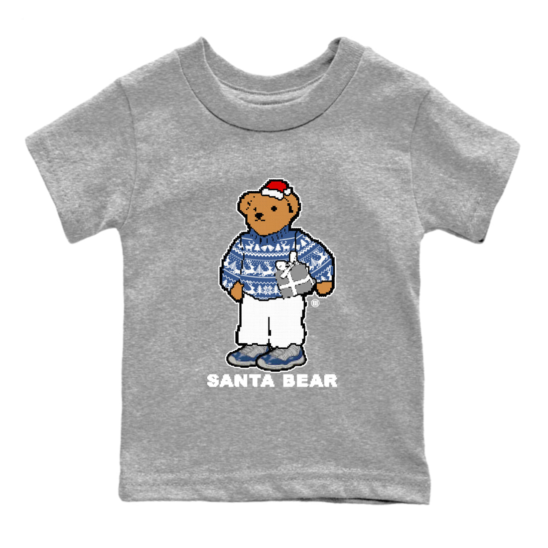 Santa Bear snkmatch Tees Kids - Air Jordan 11 Diffused Blue