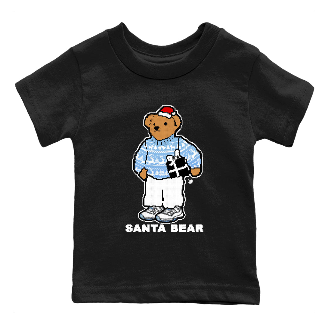 Santa Bear snkmatch Tees Kids - Air Jordan 11 Legend Blue