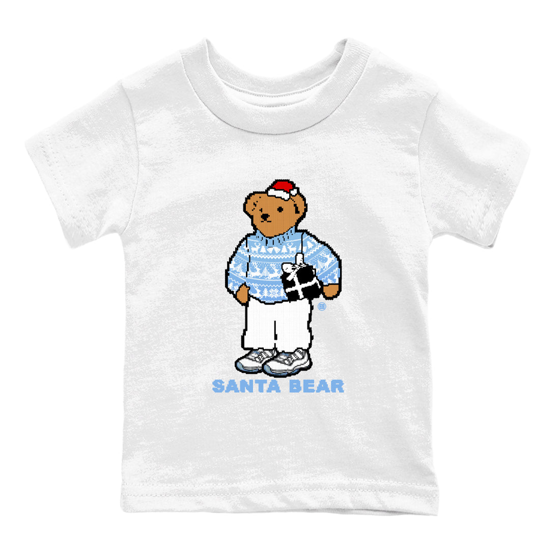 Santa Bear snkmatch Tees Kids - Air Jordan 11 Legend Blue