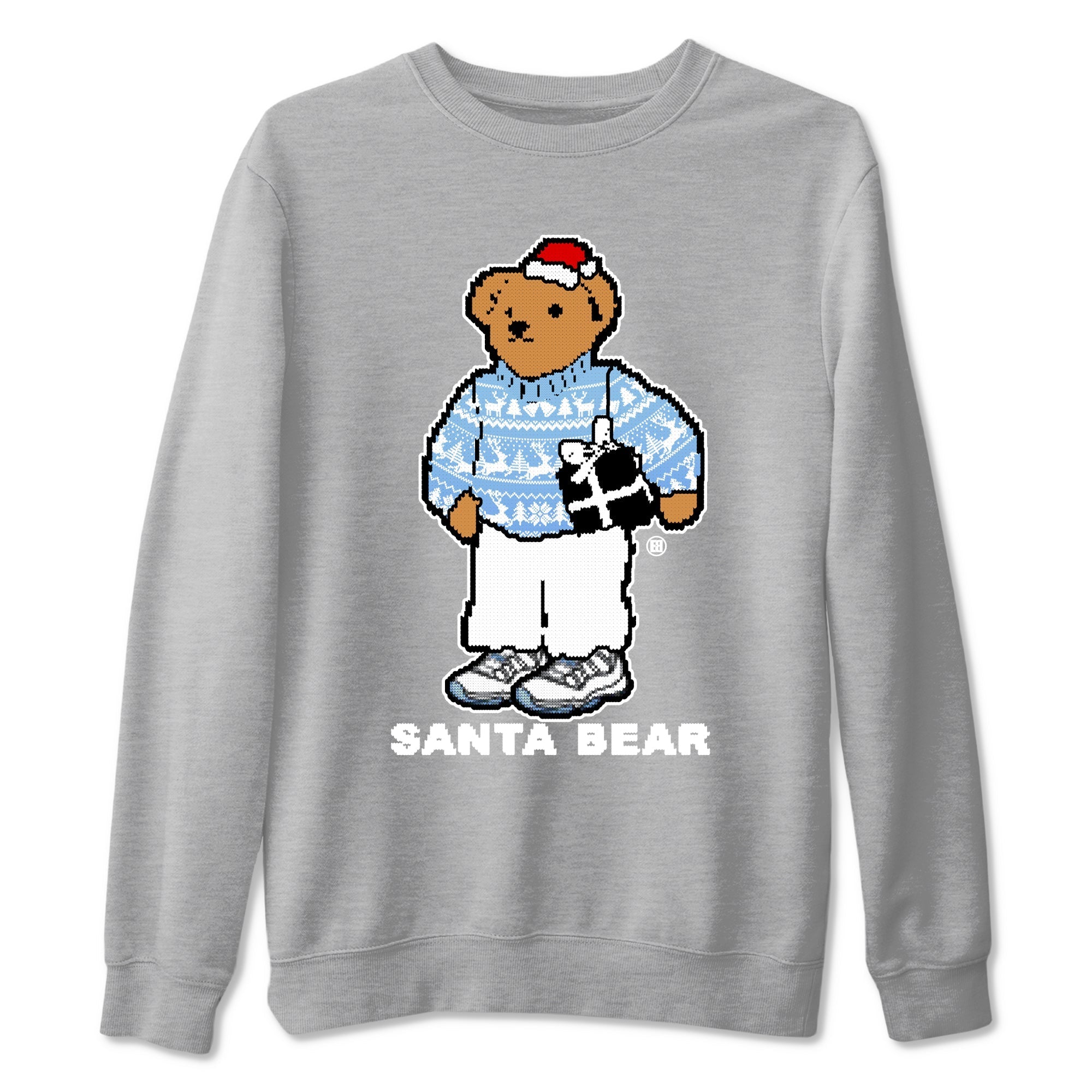 Santa Bear snkmatch Tees - Air Jordan 11 Legend Blue