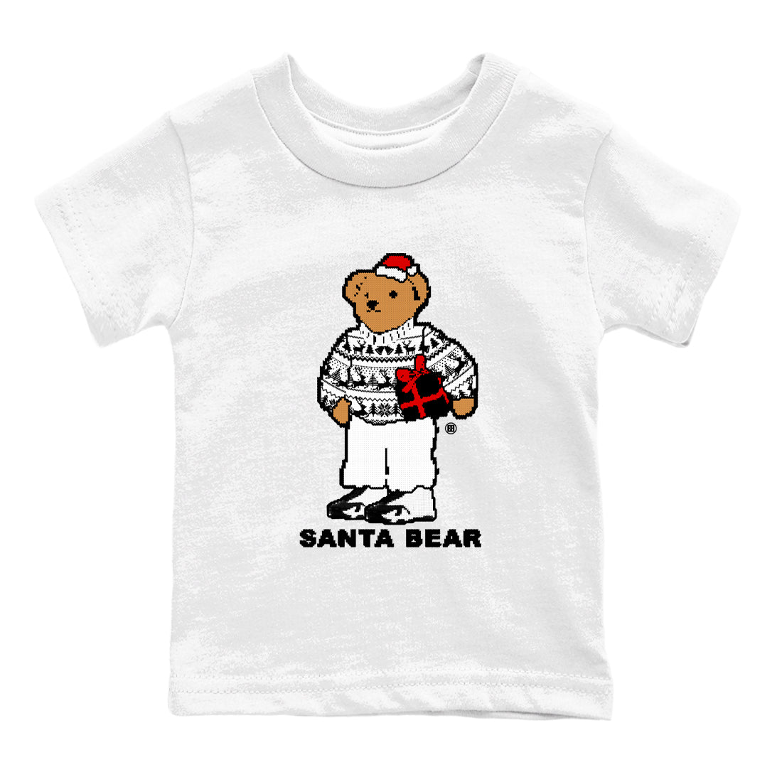 Santa Bear snkmatch Tees Kids - Air Jordan 14 Black Toe