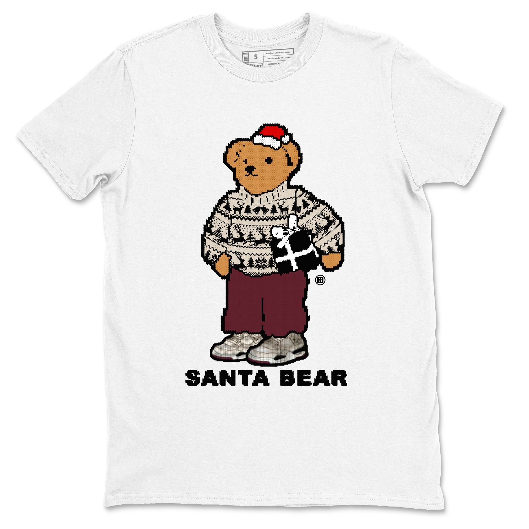 Santa Bear snkmatch Tees - Air Jordan 4 A Ma Maniere x Fossil Stone