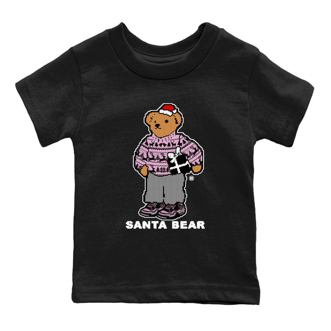 Santa Bear snkmatch Tees Kids - Air Jordan 4 Orchid