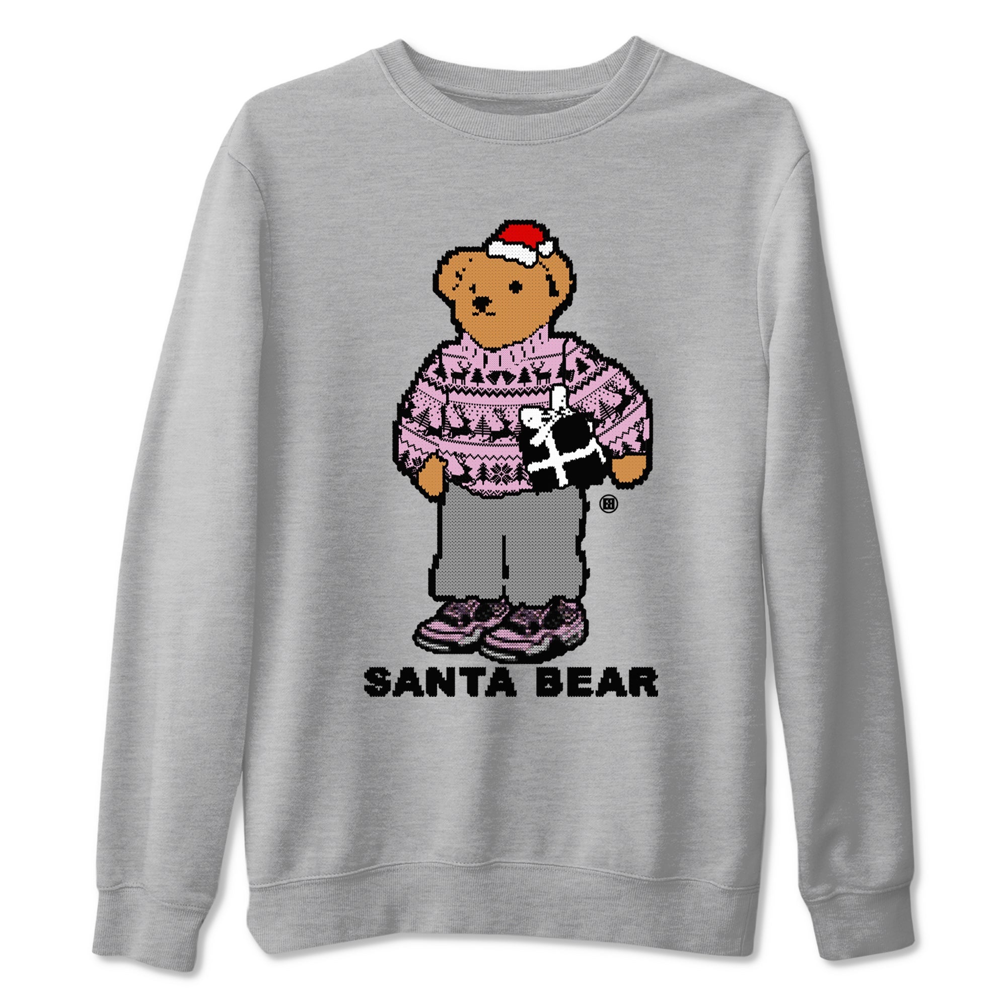 Santa Bear snkmatch Tees - Air Jordan 4 Orchid