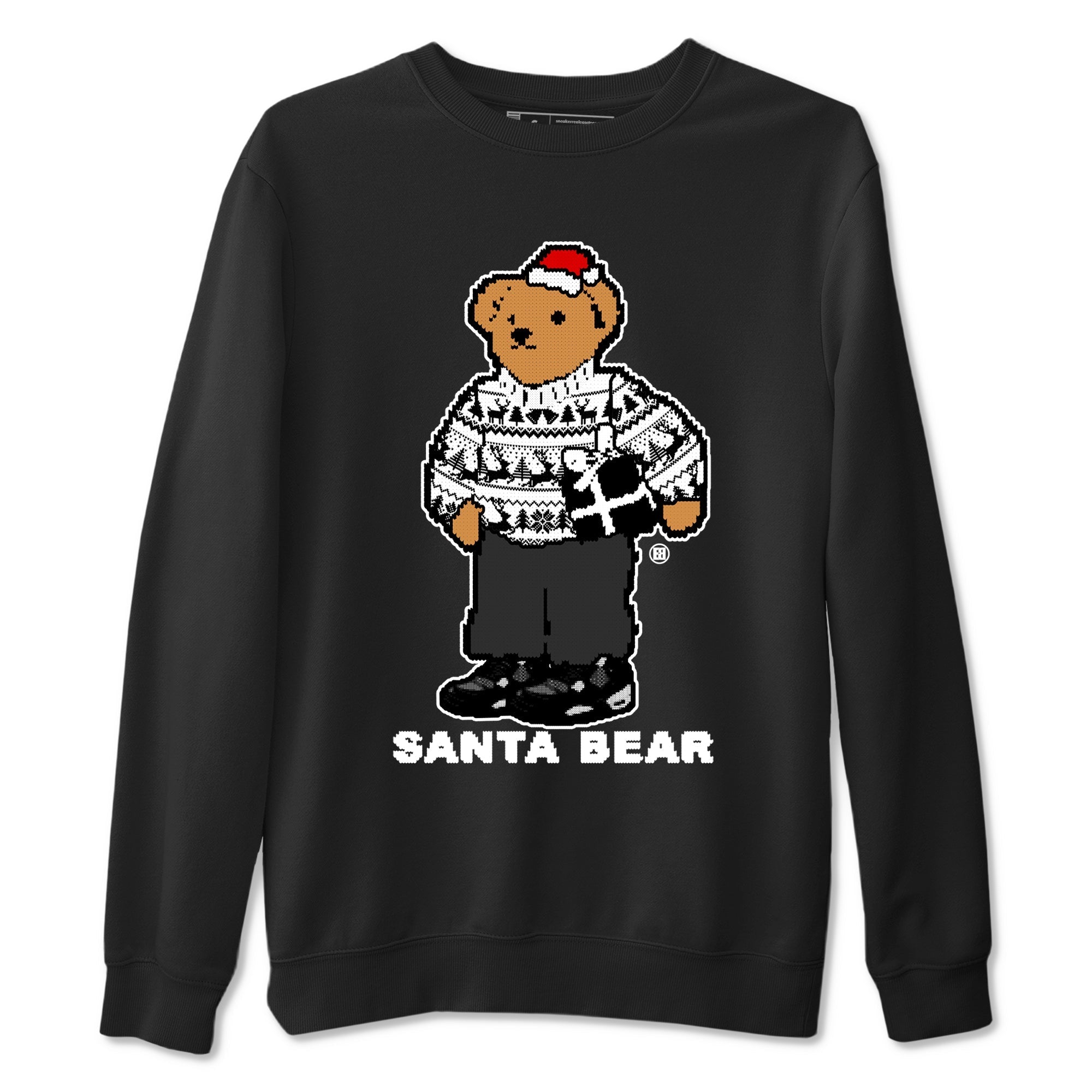 Santa Bear snkmatch Tees - Air Jordan 4 White Thunder