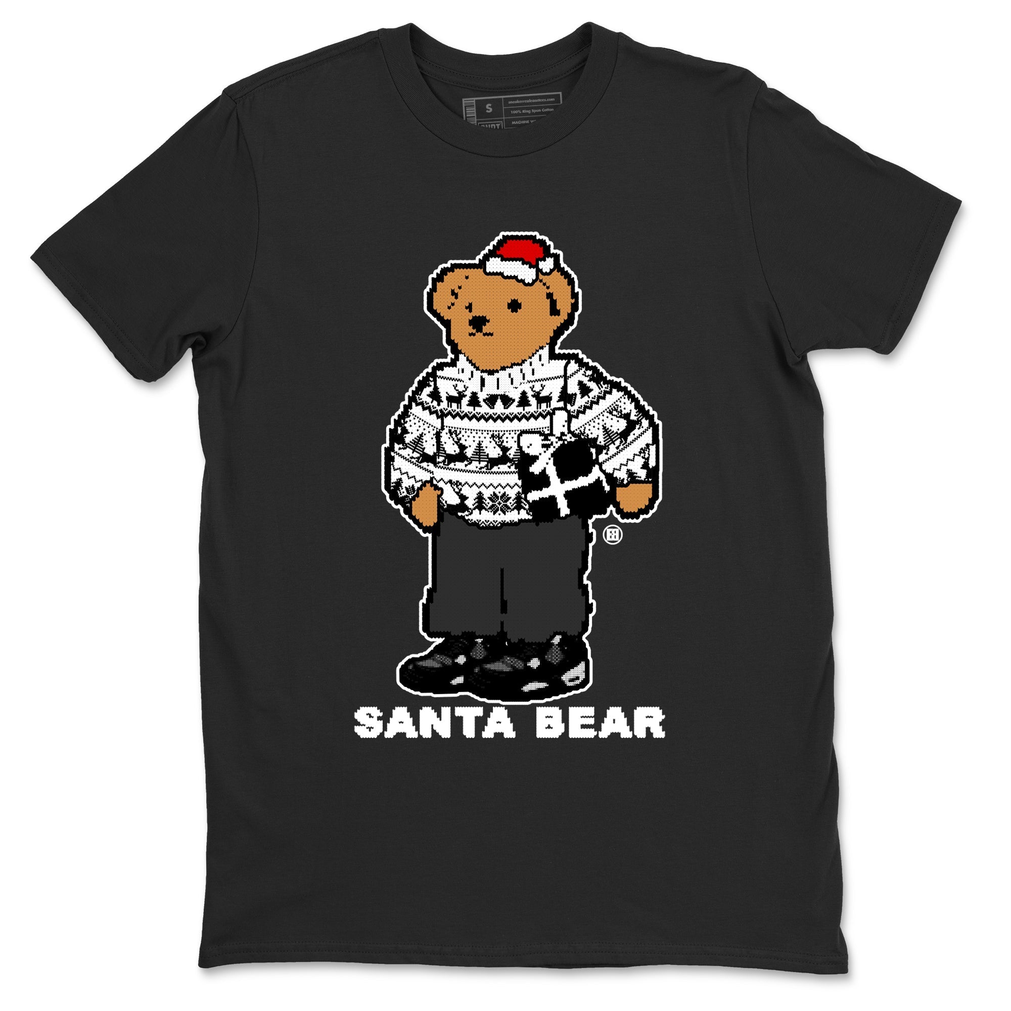 Santa Bear snkmatch Tees - Air Jordan 4 White Thunder