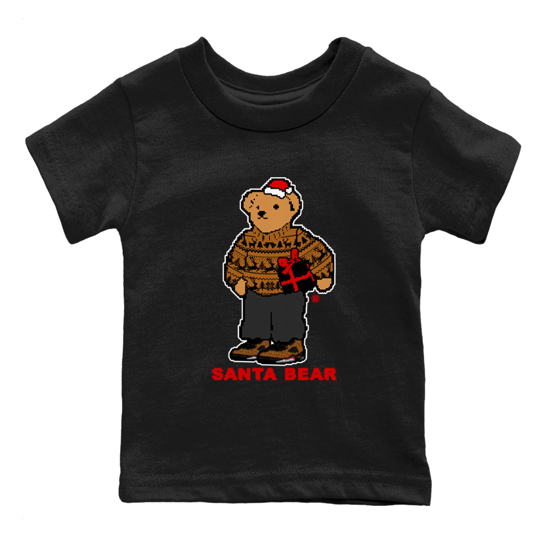 Santa Bear snkmatch Tees Kids - Air Jordan 5 Archaeo Brown
