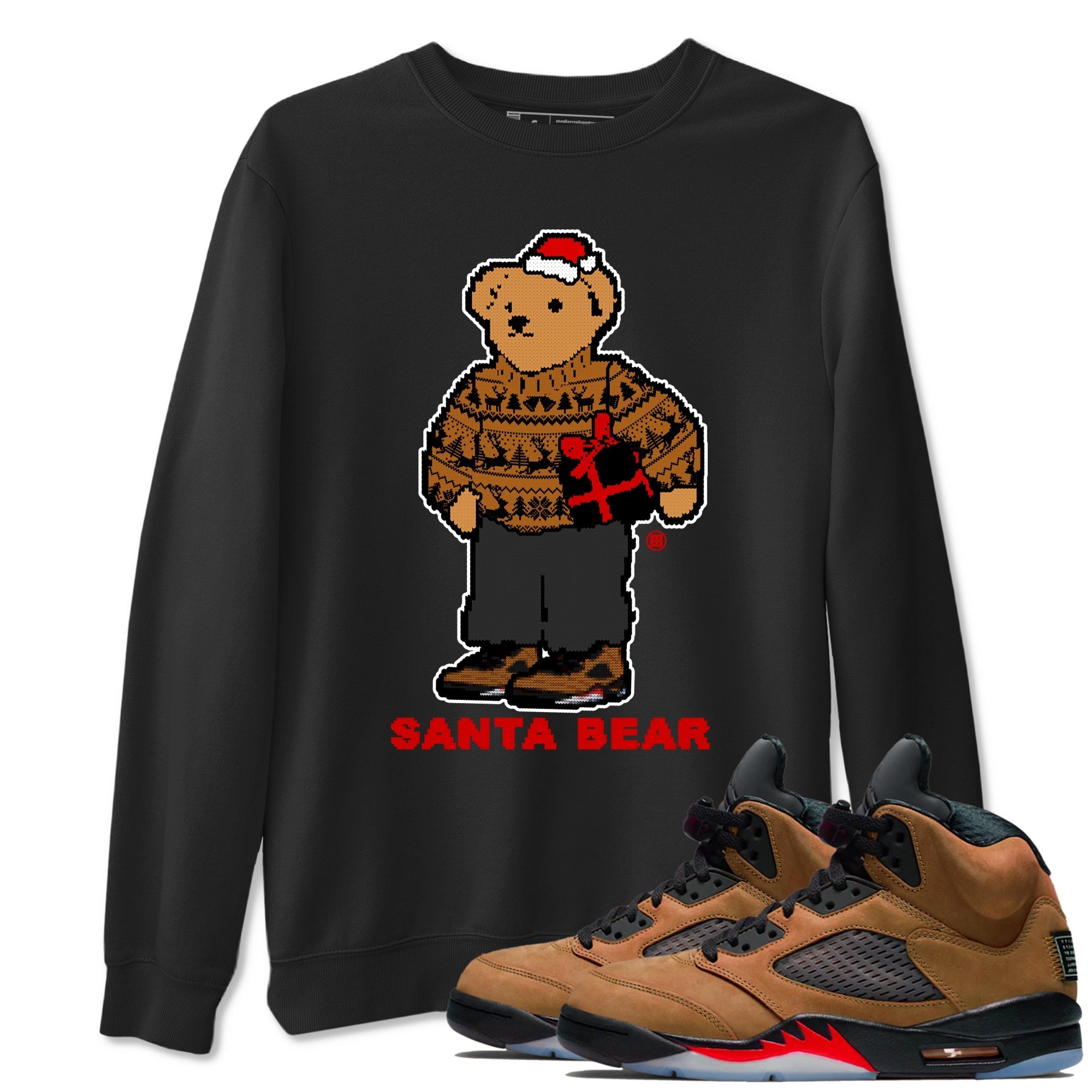 Santa Bear snkmatch Tees - Air Jordan 5 Archaeo Brown