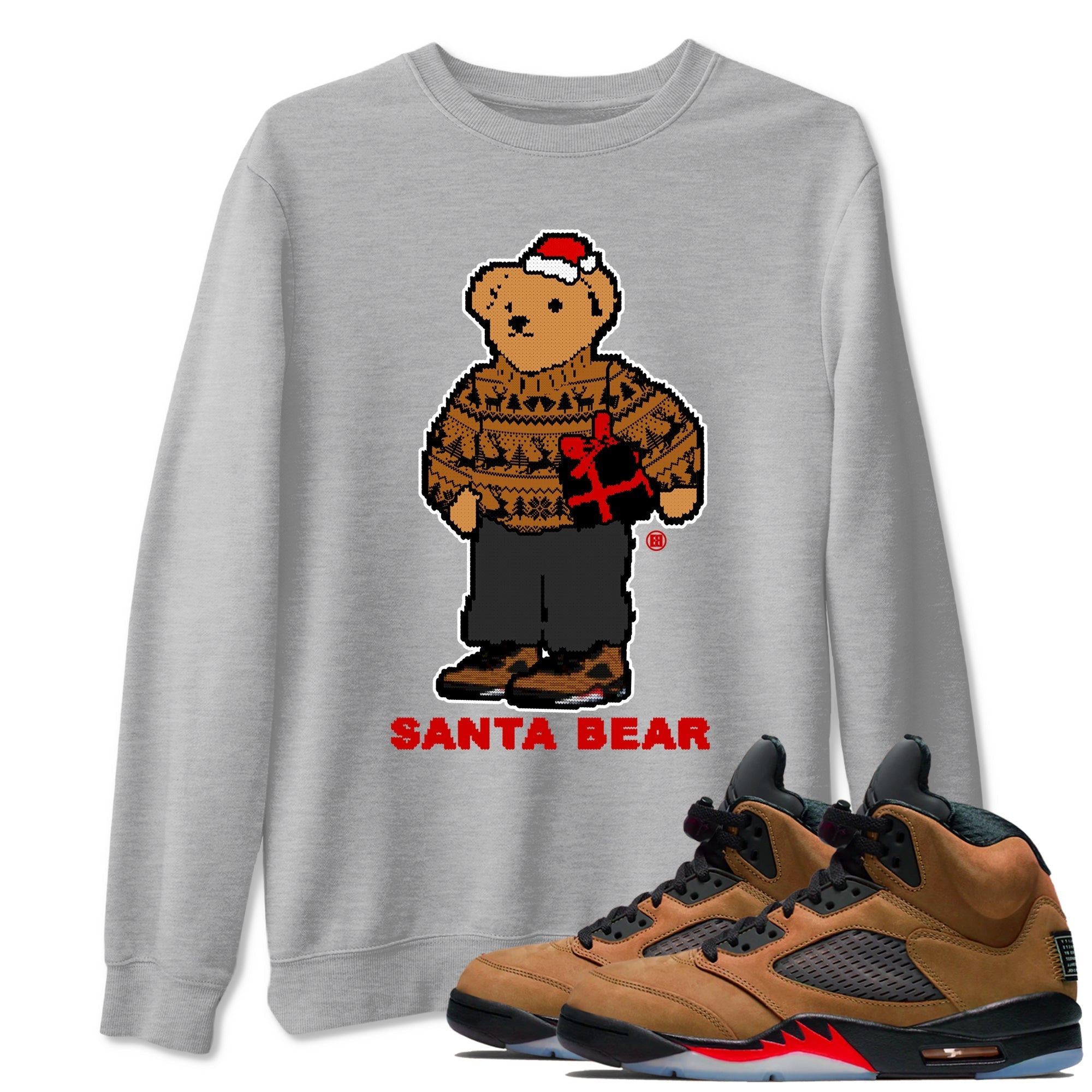 Santa Bear snkmatch Tees - Air Jordan 5 Archaeo Brown