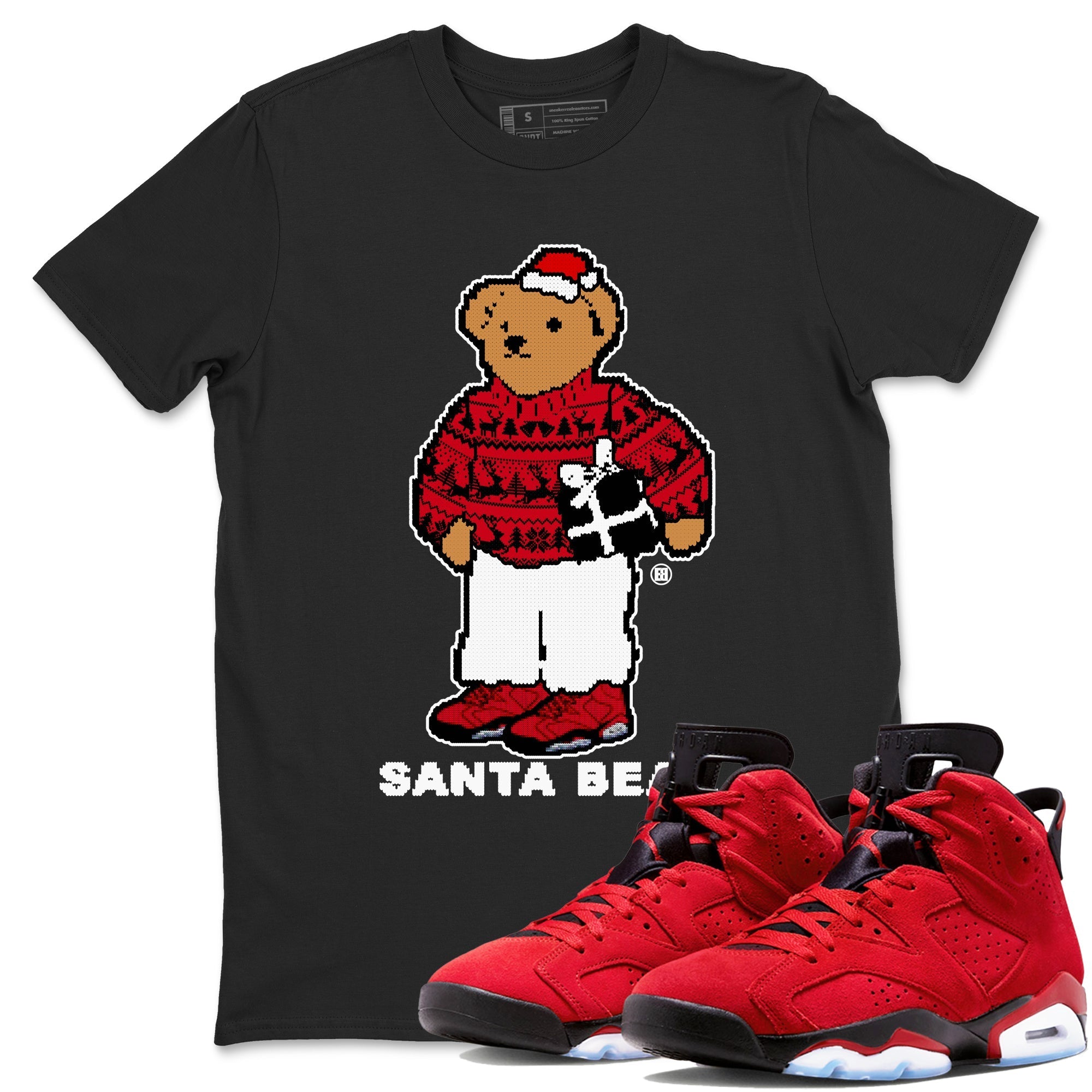 Santa Bear snkmatch Tees - Air Jordan 6 Toro Bravo