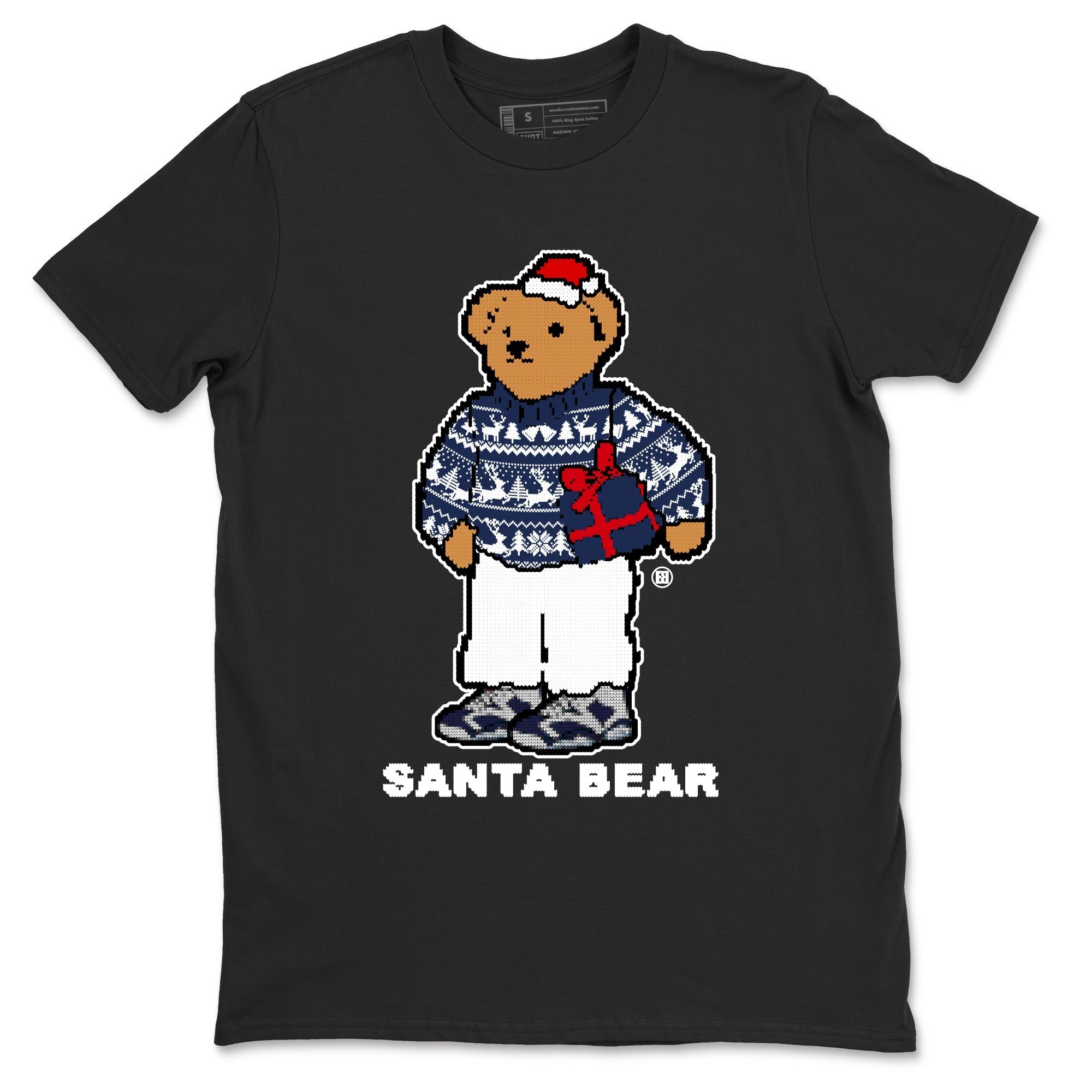 Santa Bear snkmatch Tees - Air Jordan 6 White And Midnight Navy