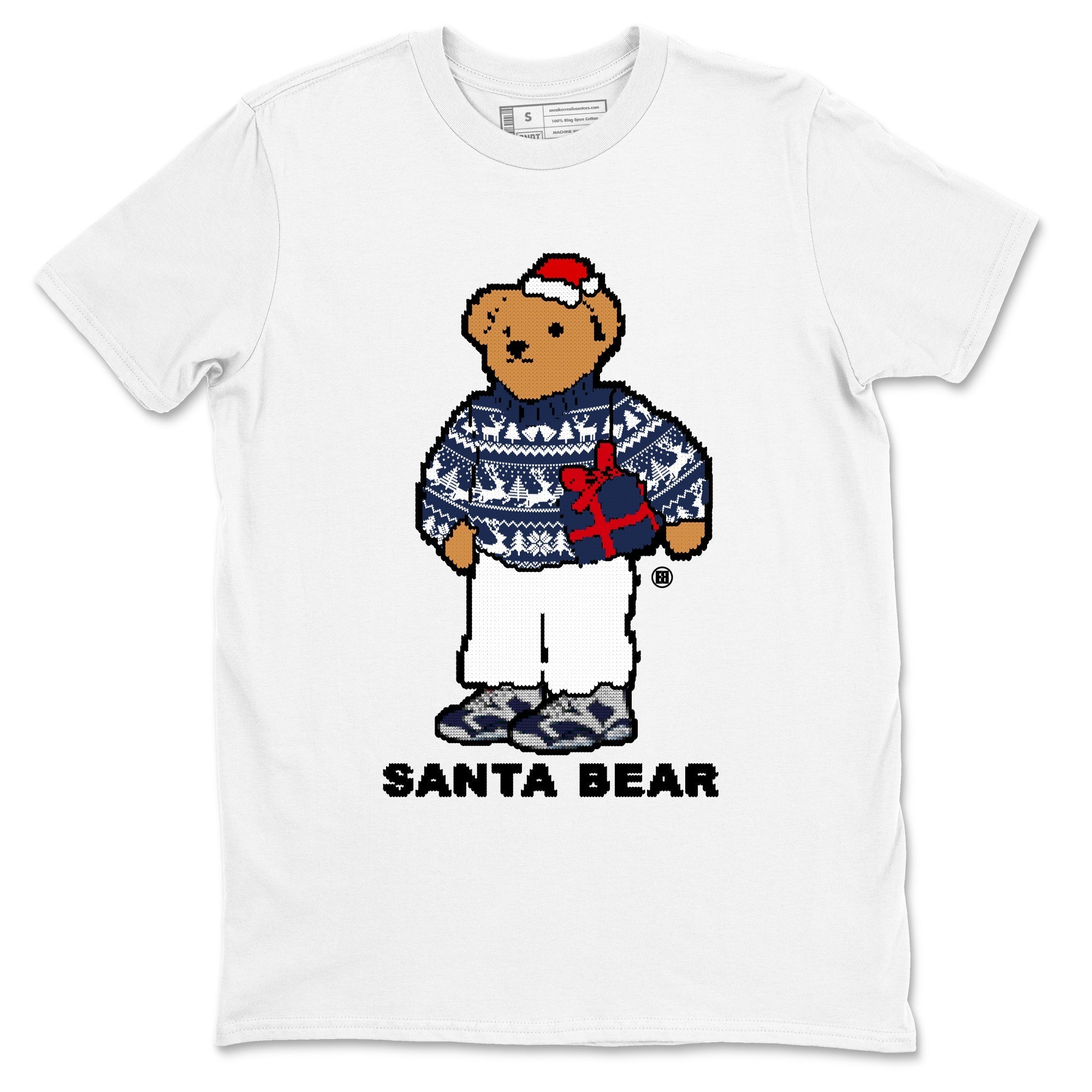 Santa Bear snkmatch Tees - Air Jordan 6 White And Midnight Navy