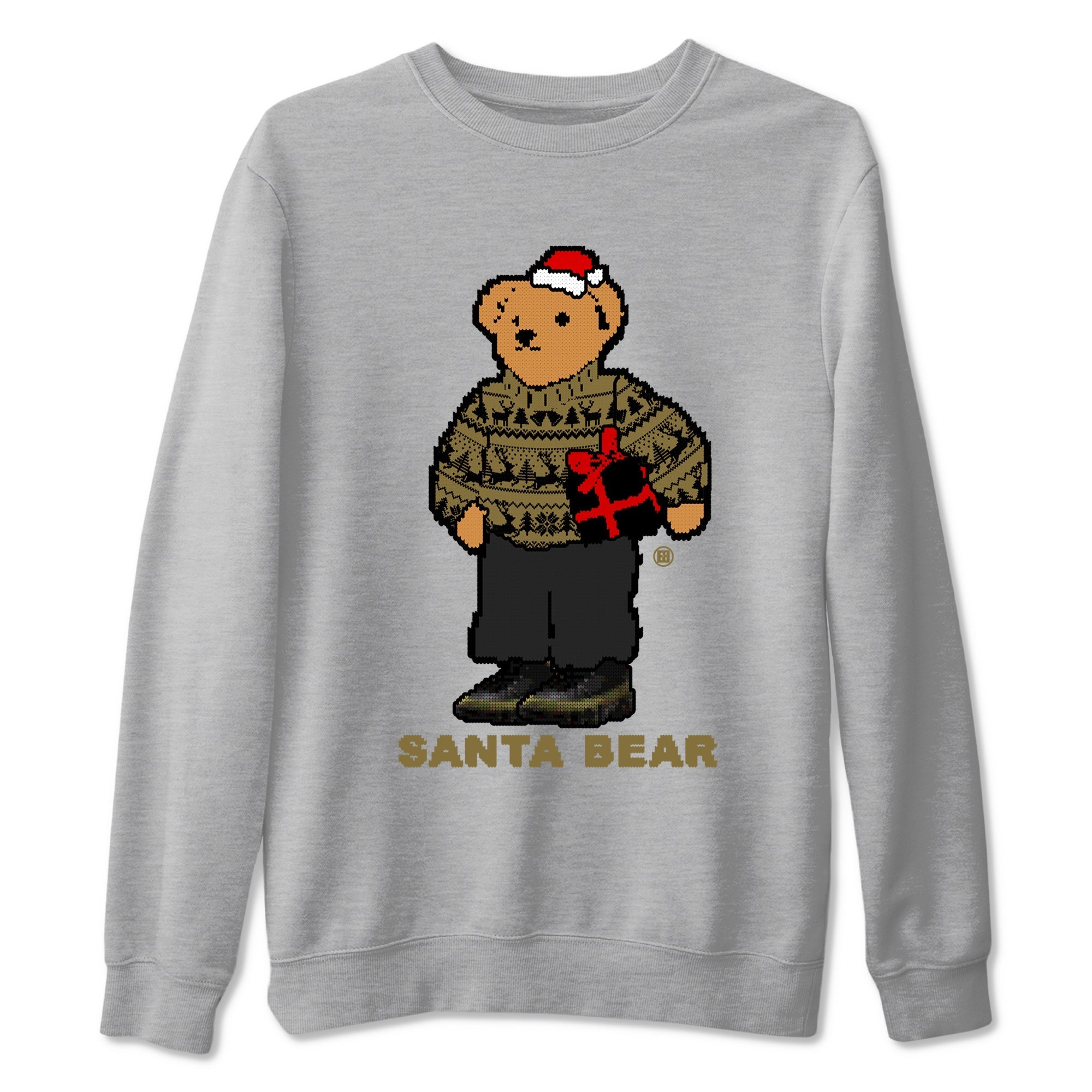 Santa Bear snkmatch Tees - Air Jordan 9 Olive