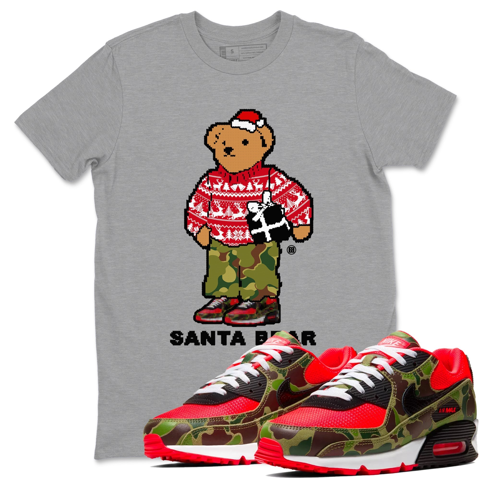 Santa Bear snkmatch Tees - Air Max 90 Reverse Duck Camo