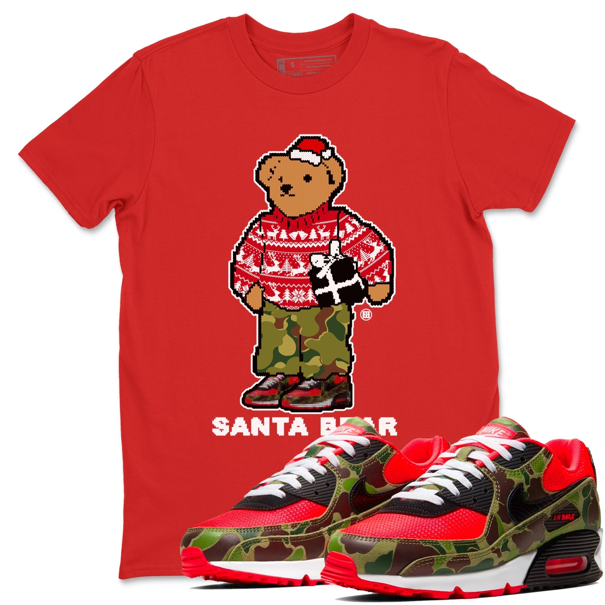 Santa Bear snkmatch Tees - Air Max 90 Reverse Duck Camo