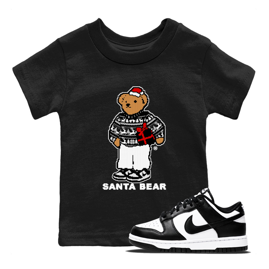Santa Bear snkmatch Tees Kids - Dunk Panda