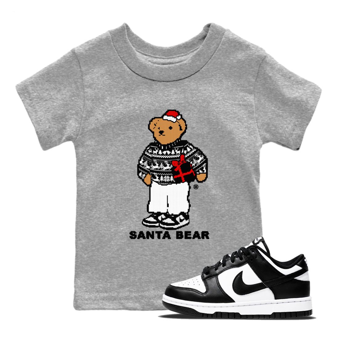 Santa Bear snkmatch Tees Kids - Dunk Panda
