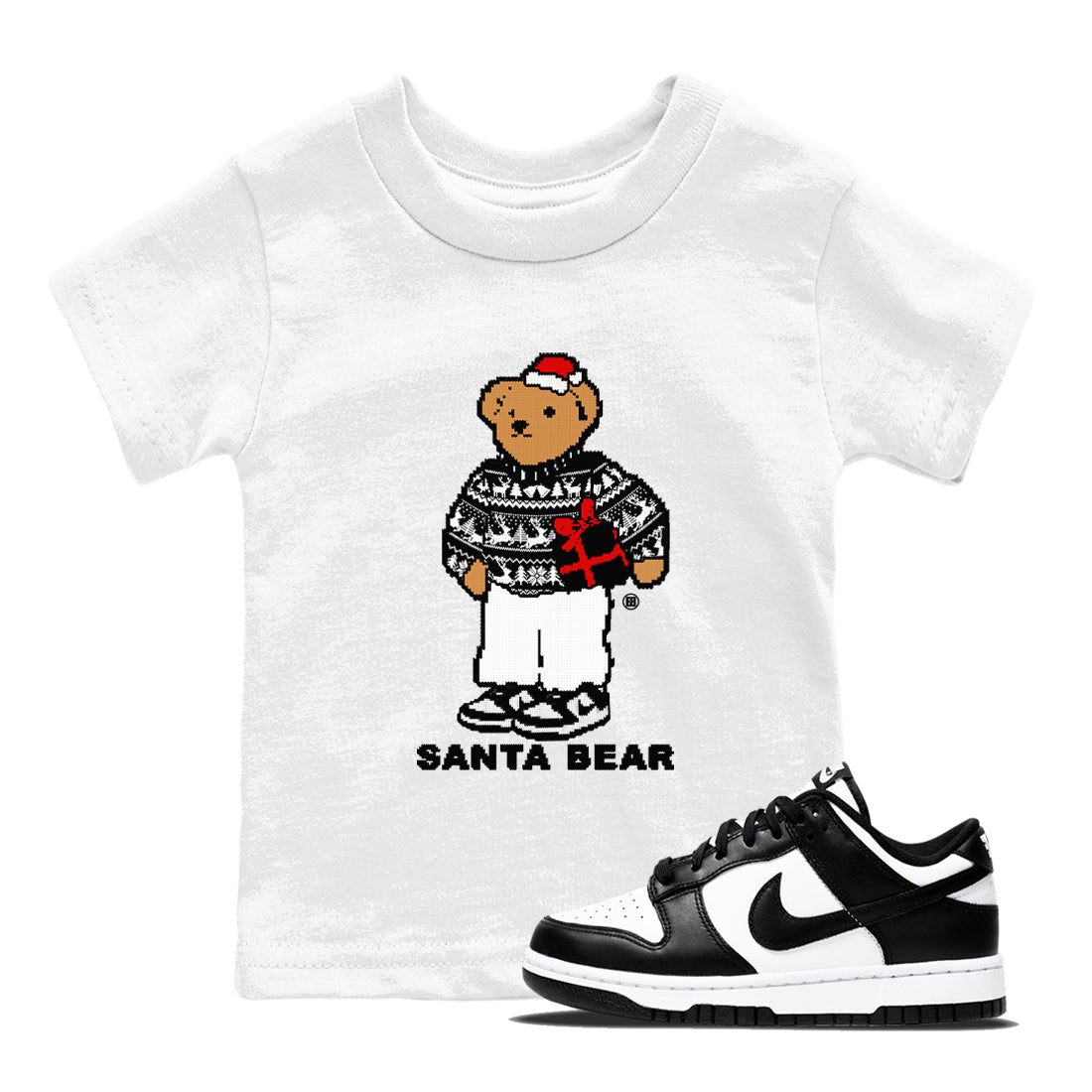 Santa Bear snkmatch Tees Kids - Dunk Panda