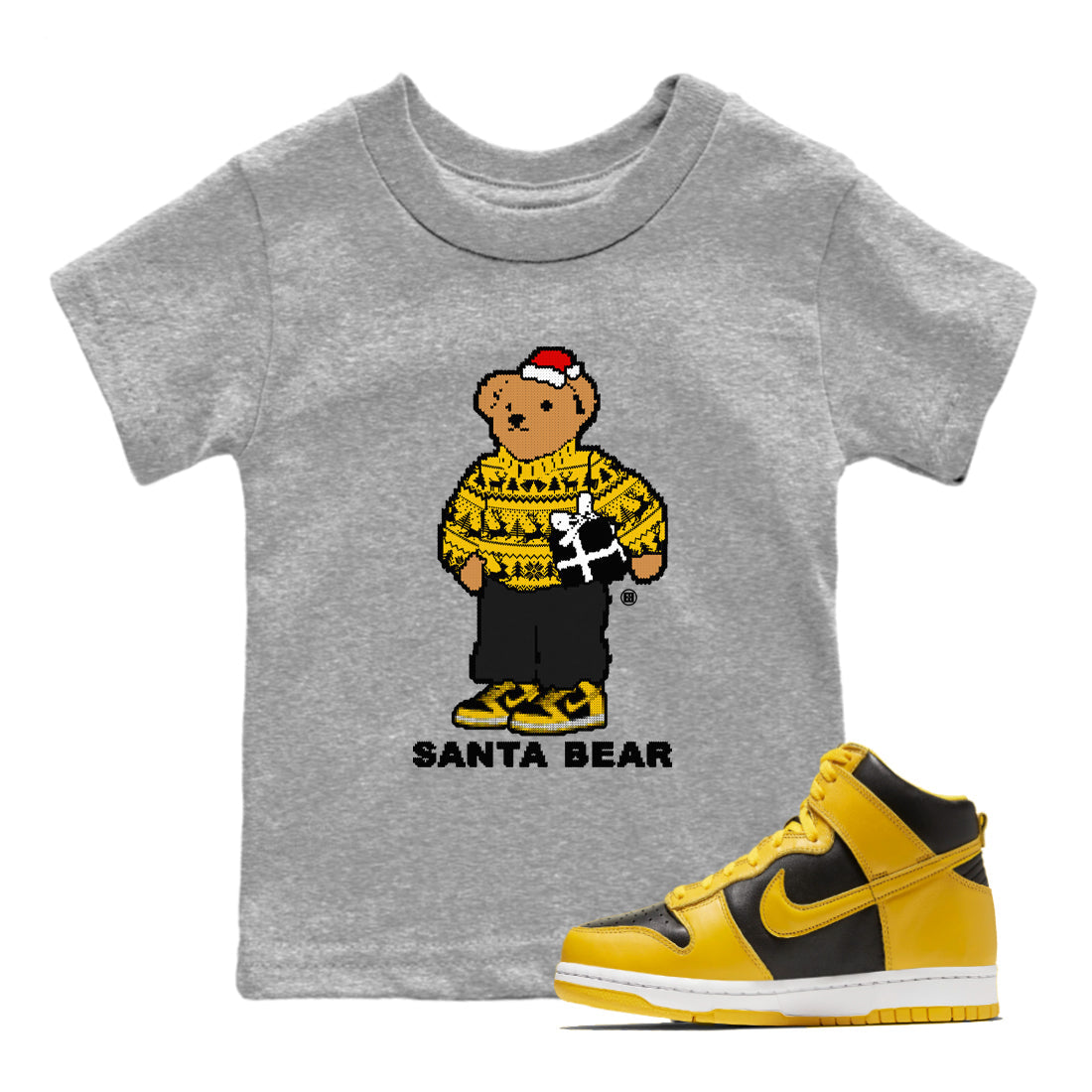 Santa Bear snkmatch Tees Kids - Dunk Pollen
