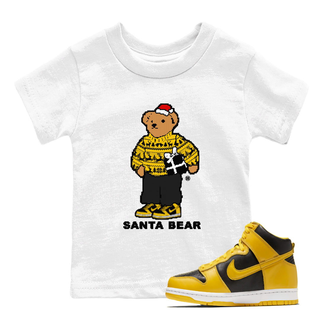 Santa Bear snkmatch Tees Kids - Dunk Pollen