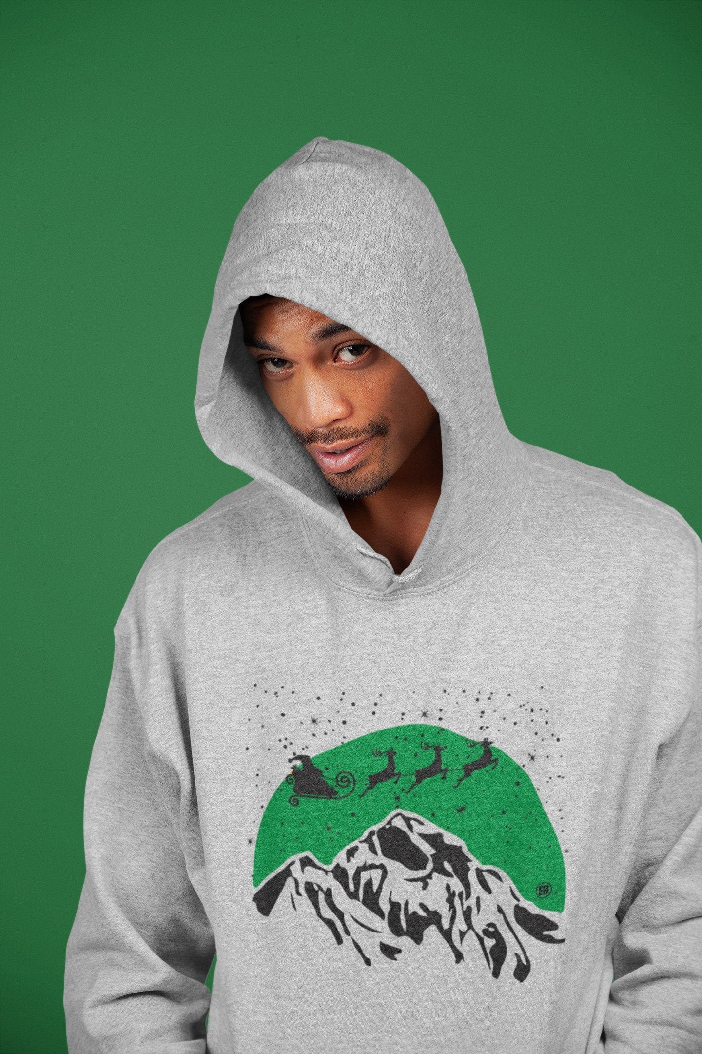 Santa Silhouette Unisex Tops - Air Jordan 3 Pine Green
