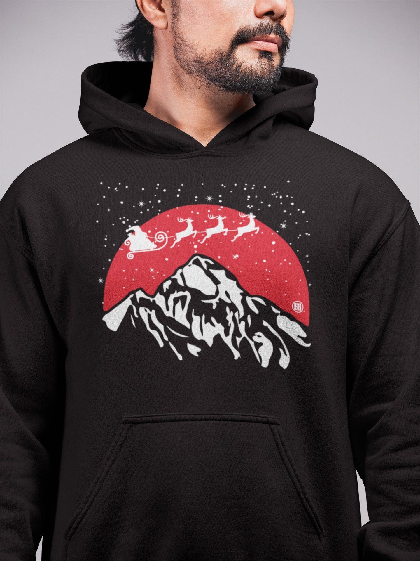 Santa Silhouette Unisex Tops - Air Jordan 4 Red Thunder