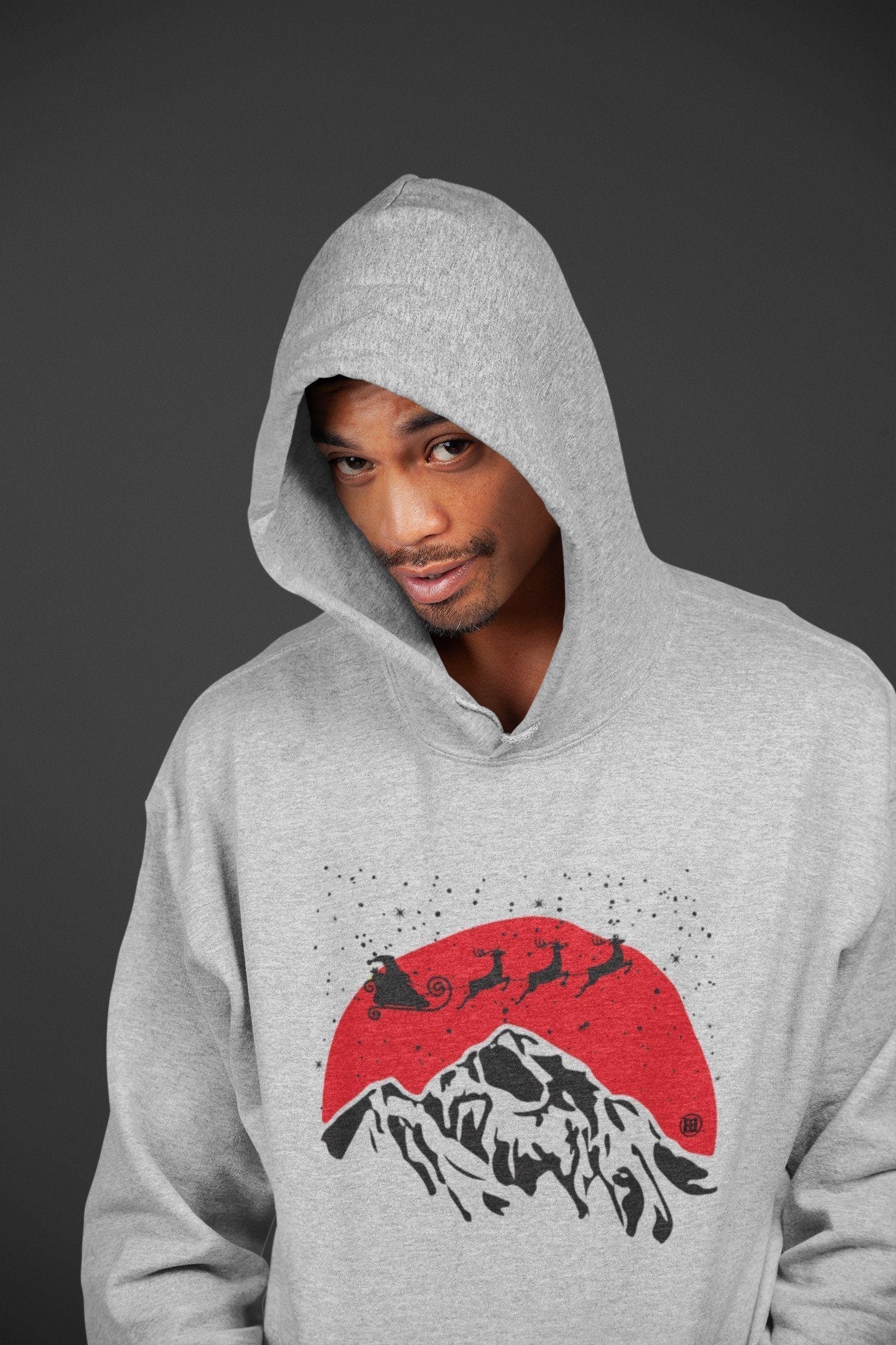 Santa Silhouette Unisex Tops - Air Jordan 4 Red Thunder