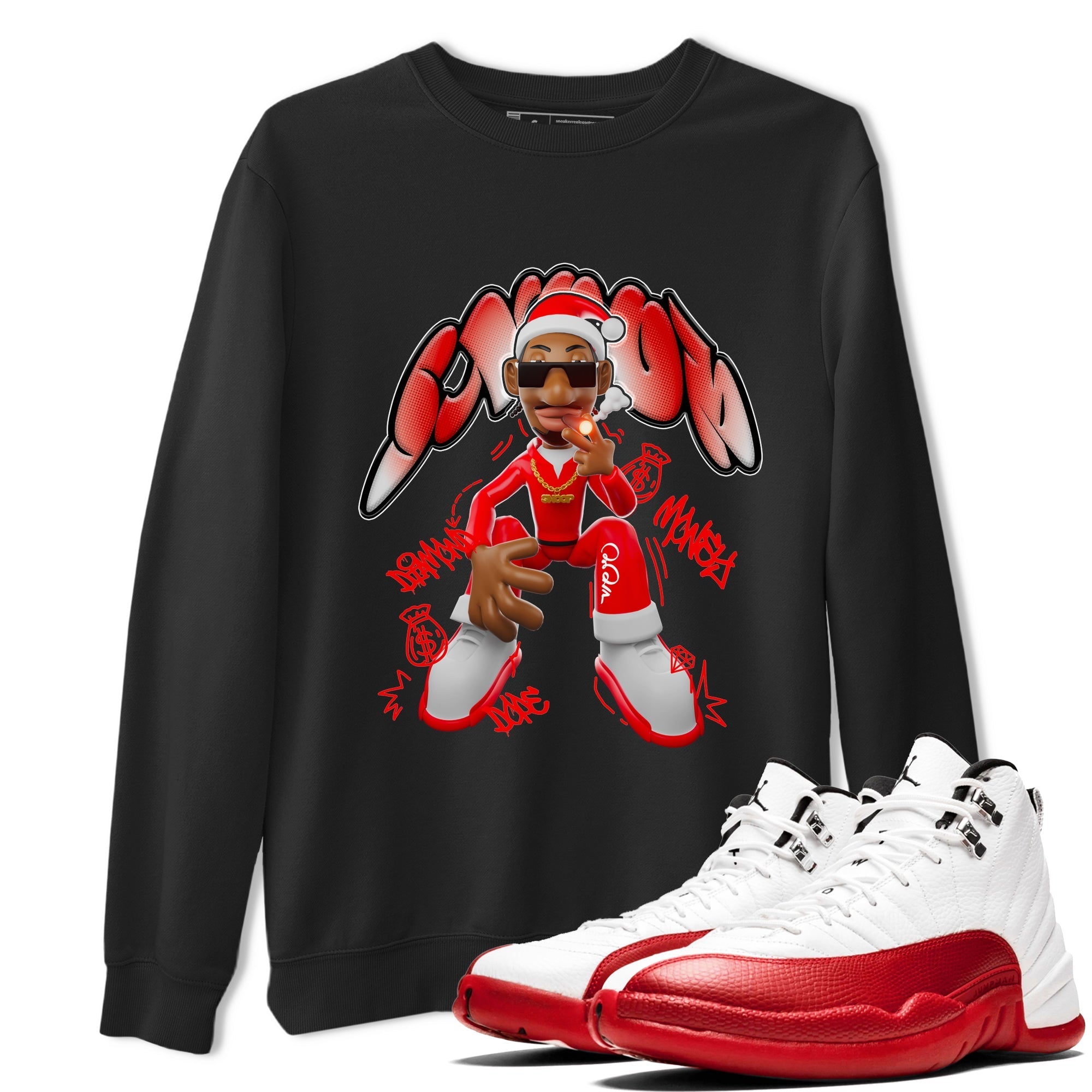 Santa Snoop snkmatch Tee - Air Jordan 12 Cherry