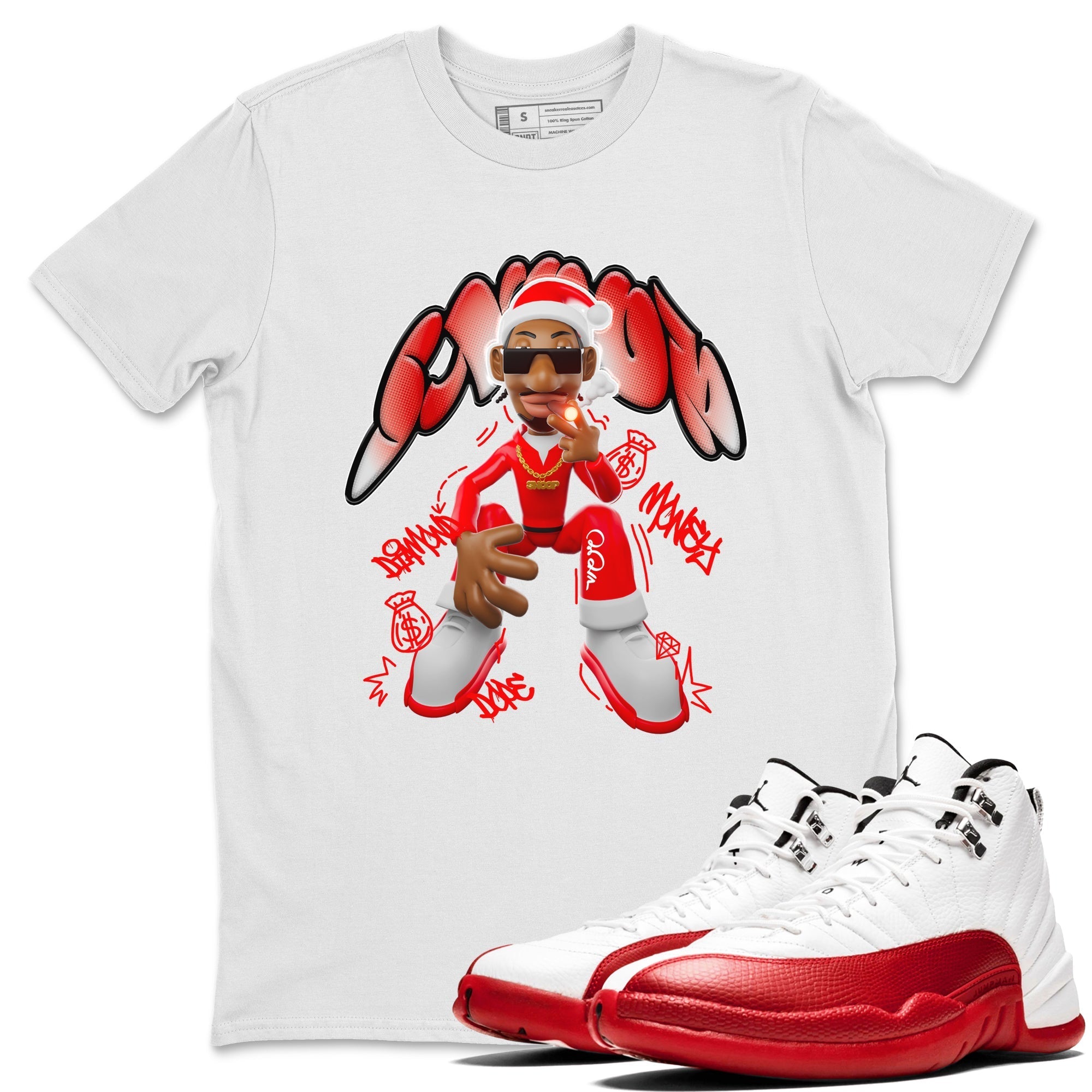 Santa Snoop snkmatch Tee - Air Jordan 12 Cherry