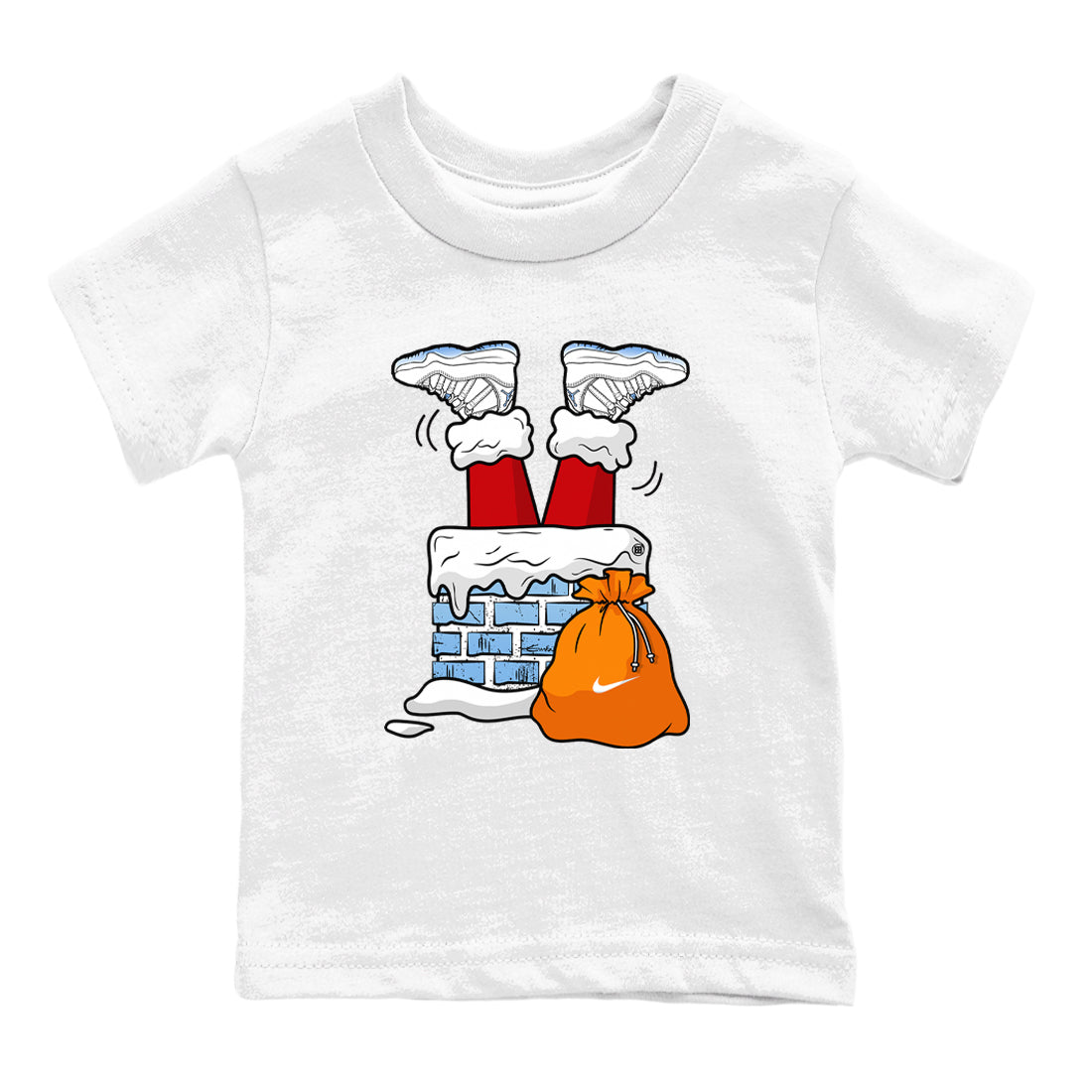 Santa Stuck In Chimney snkmatch Tees Kids - Air Jordan 11 Legend Blue