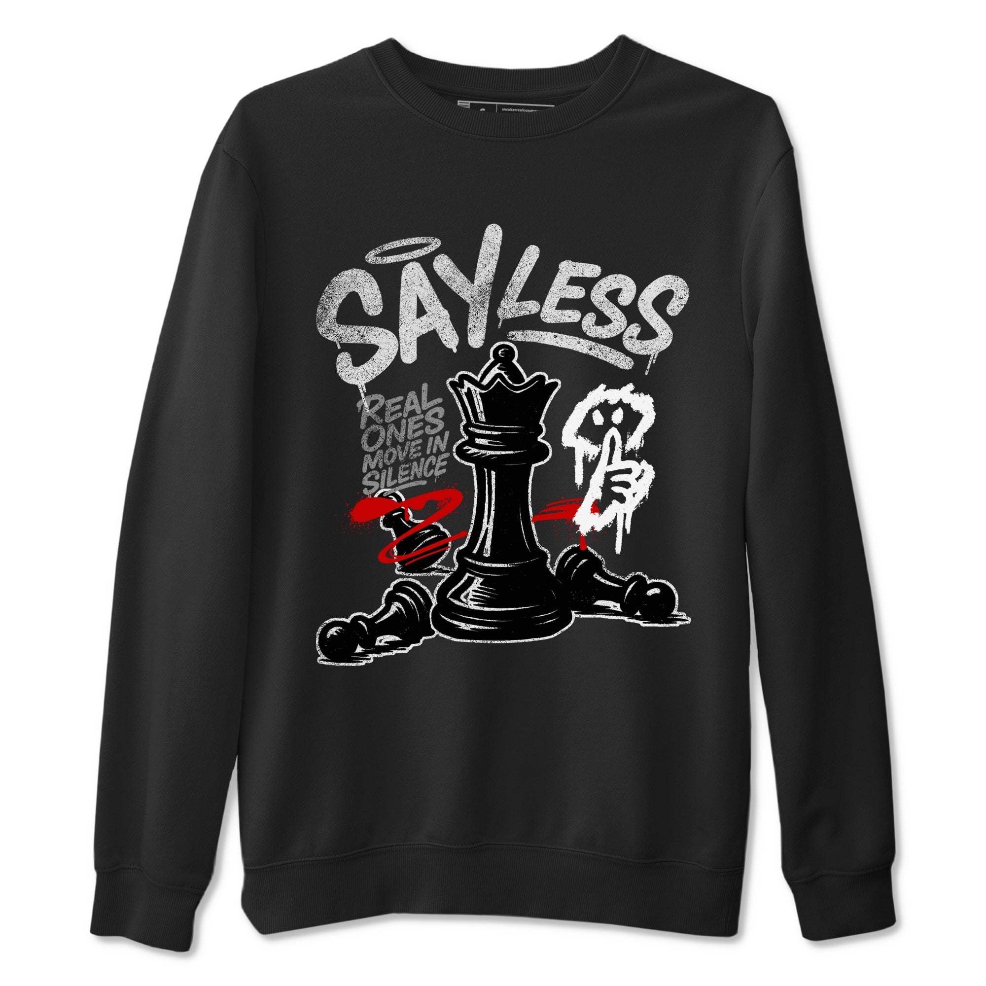Say Less snkmatch Tees - Air Jordan 4 White Cement