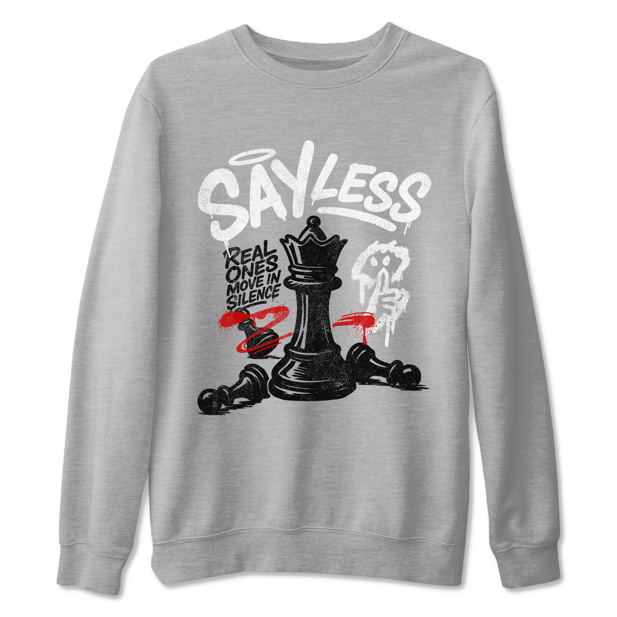 Say Less snkmatch Tees - Air Jordan 4 White Cement