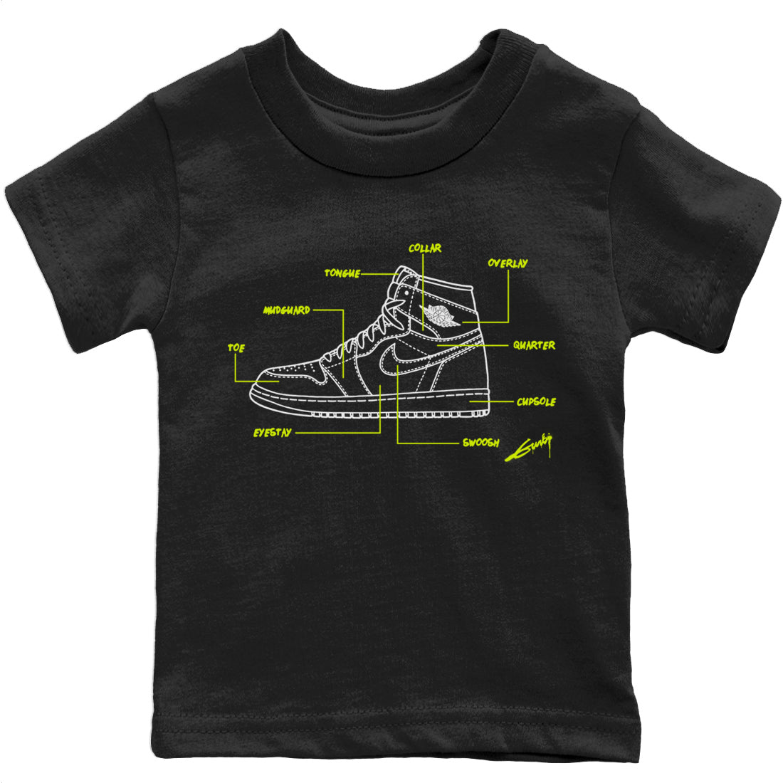 Schematic Kids Tops - Air Jordan 1 Visionaire