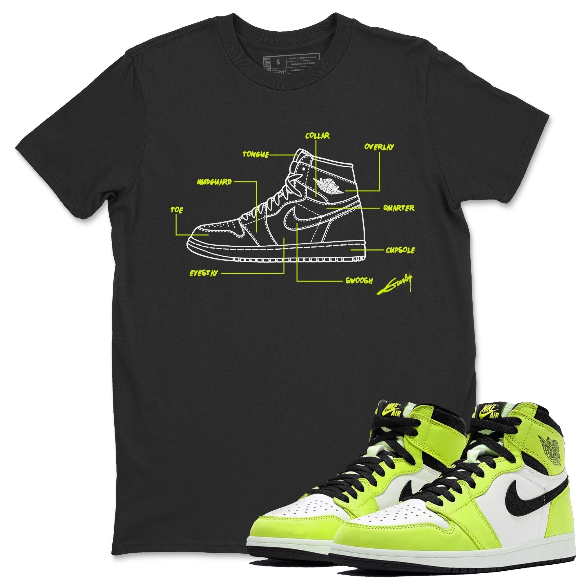 Schematic Unisex Tops - Air Jordan 1 Visionaire