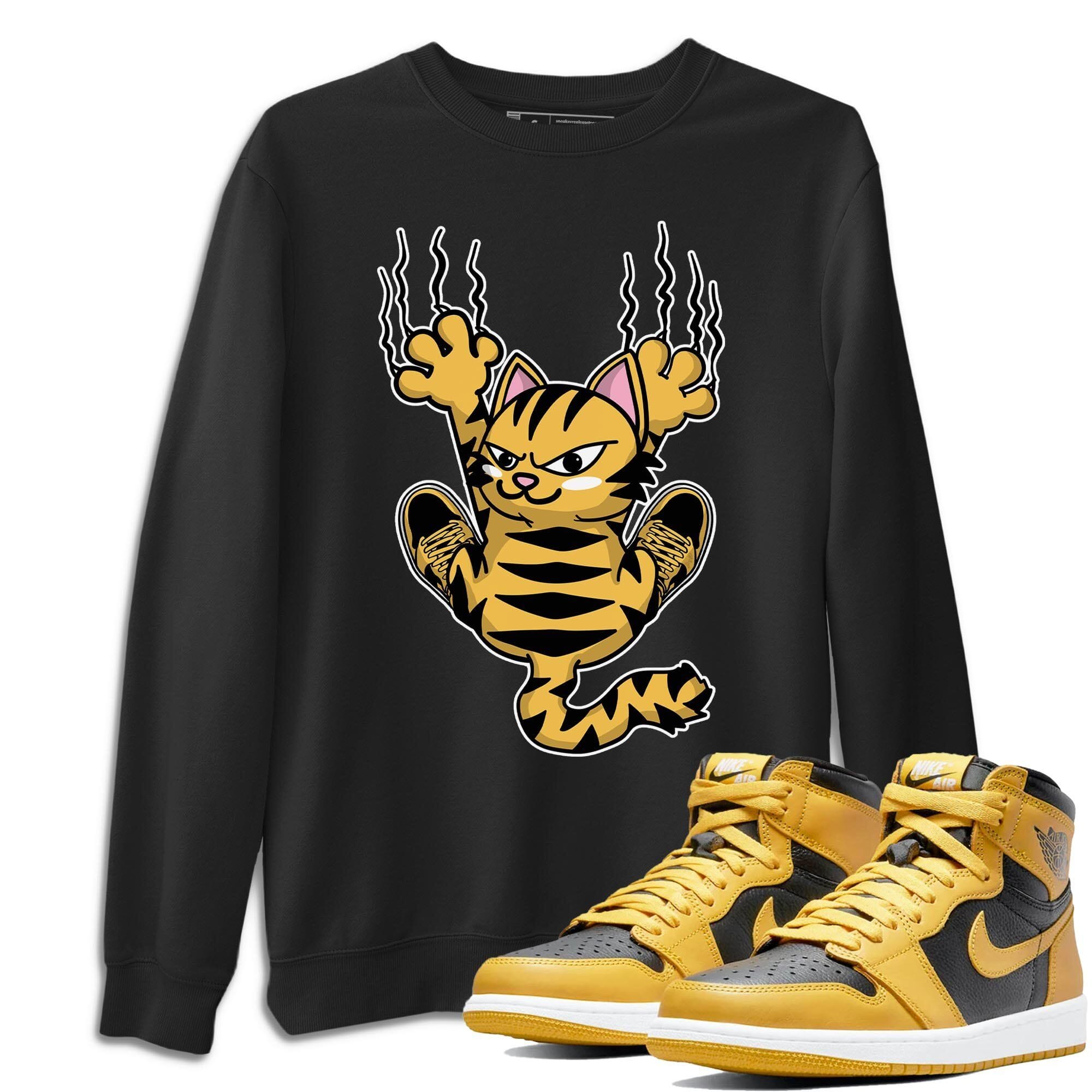 Scratching Cat Unisex Tops - Air Jordan 1 Pollen