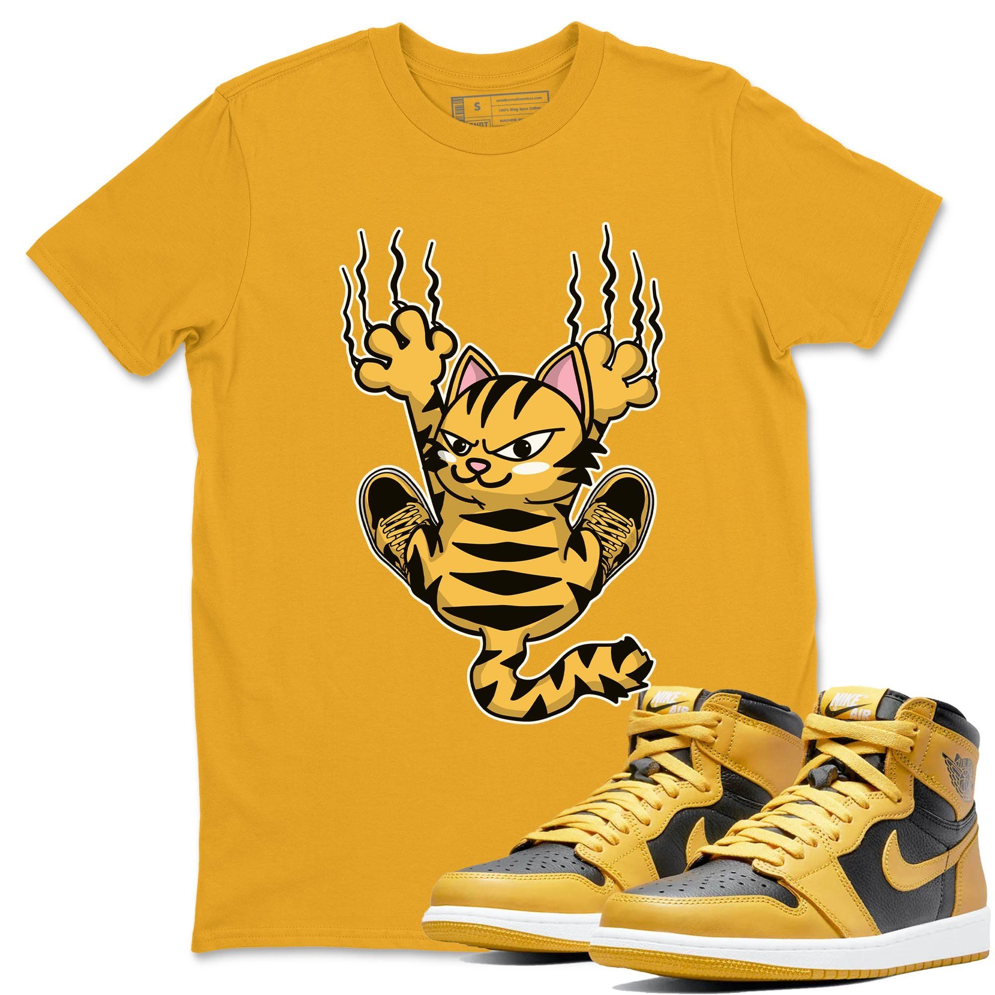 Scratching Cat Unisex Tops - Air Jordan 1 Pollen