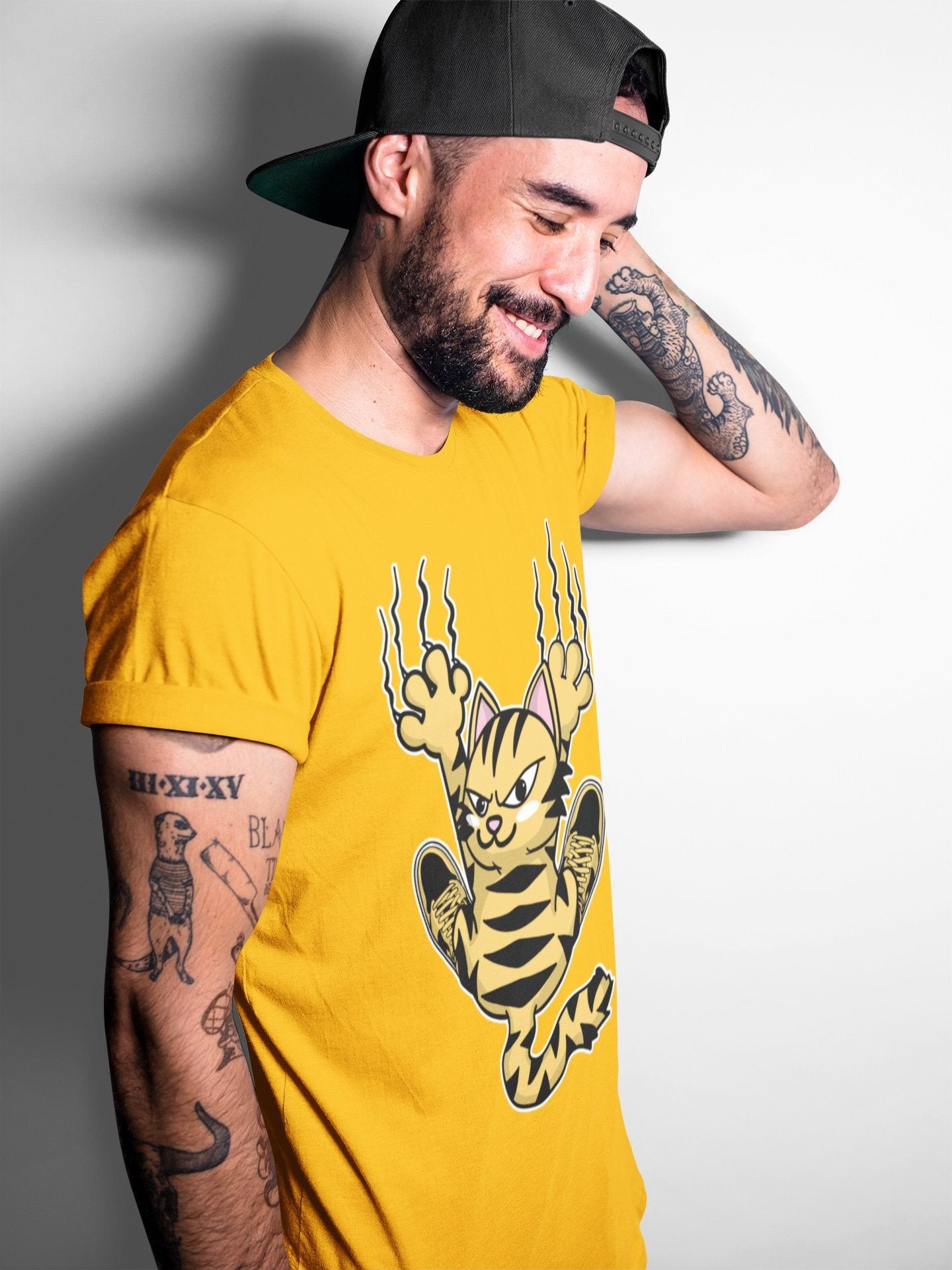 Scratching Cat Unisex Tops - Air Jordan 1 Pollen
