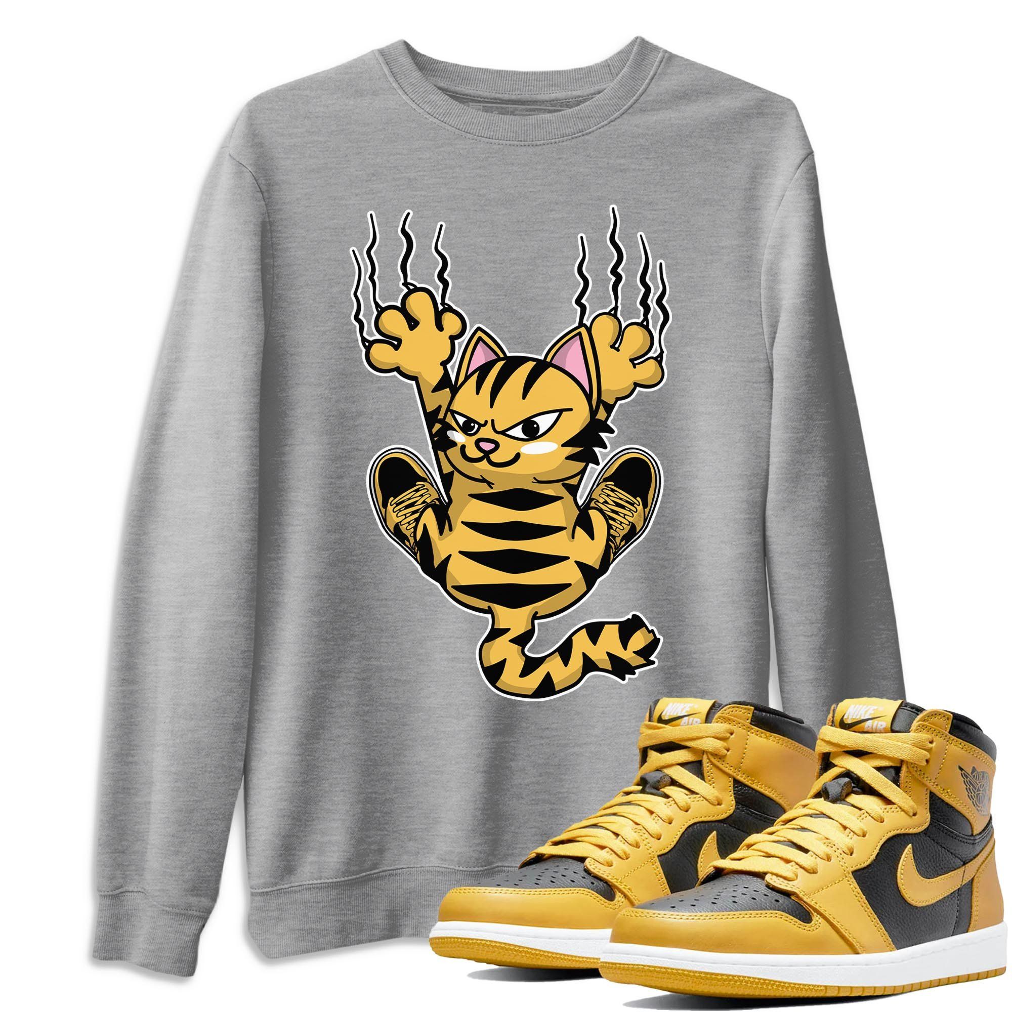 Scratching Cat Unisex Tops - Air Jordan 1 Pollen