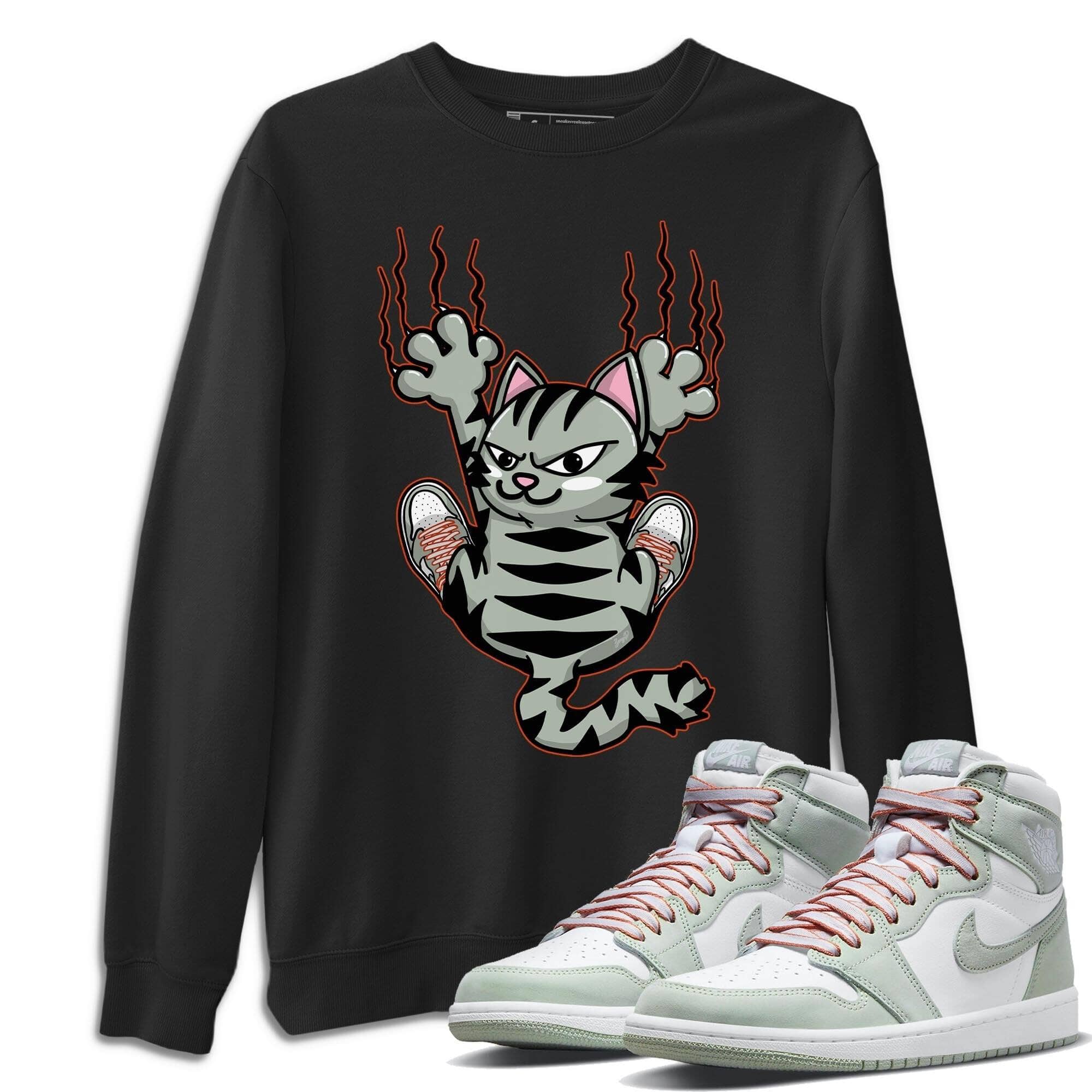 Scratching Cat Unisex Tops - Air Jordan 1 Seafoam