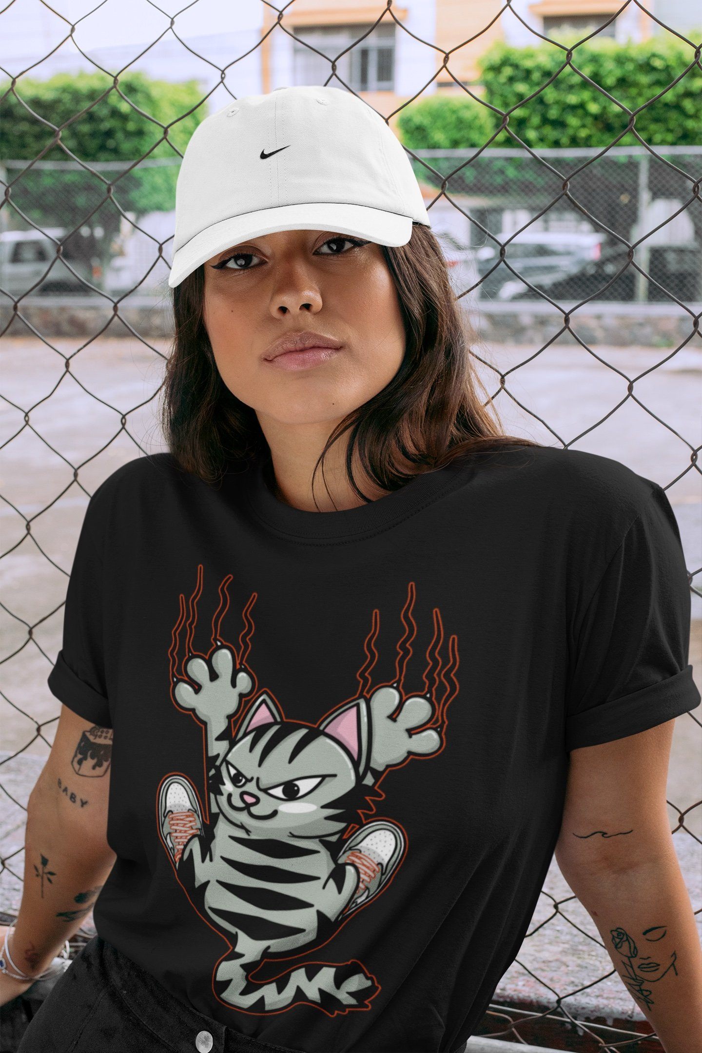 Scratching Cat Unisex Tops - Air Jordan 1 Seafoam