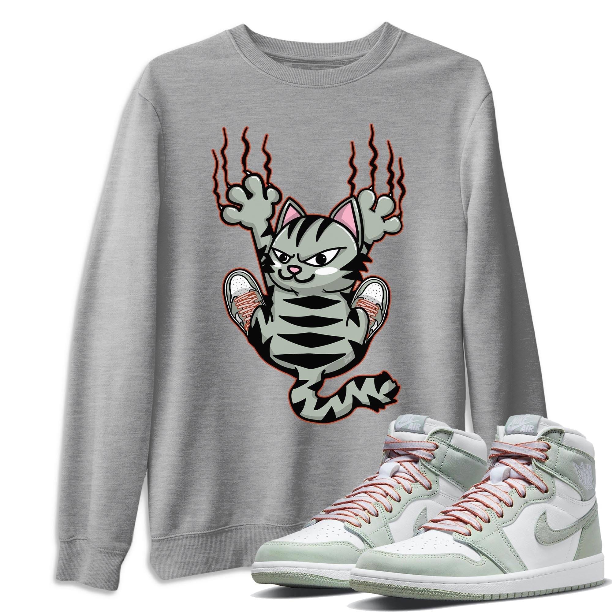 Scratching Cat Unisex Tops - Air Jordan 1 Seafoam