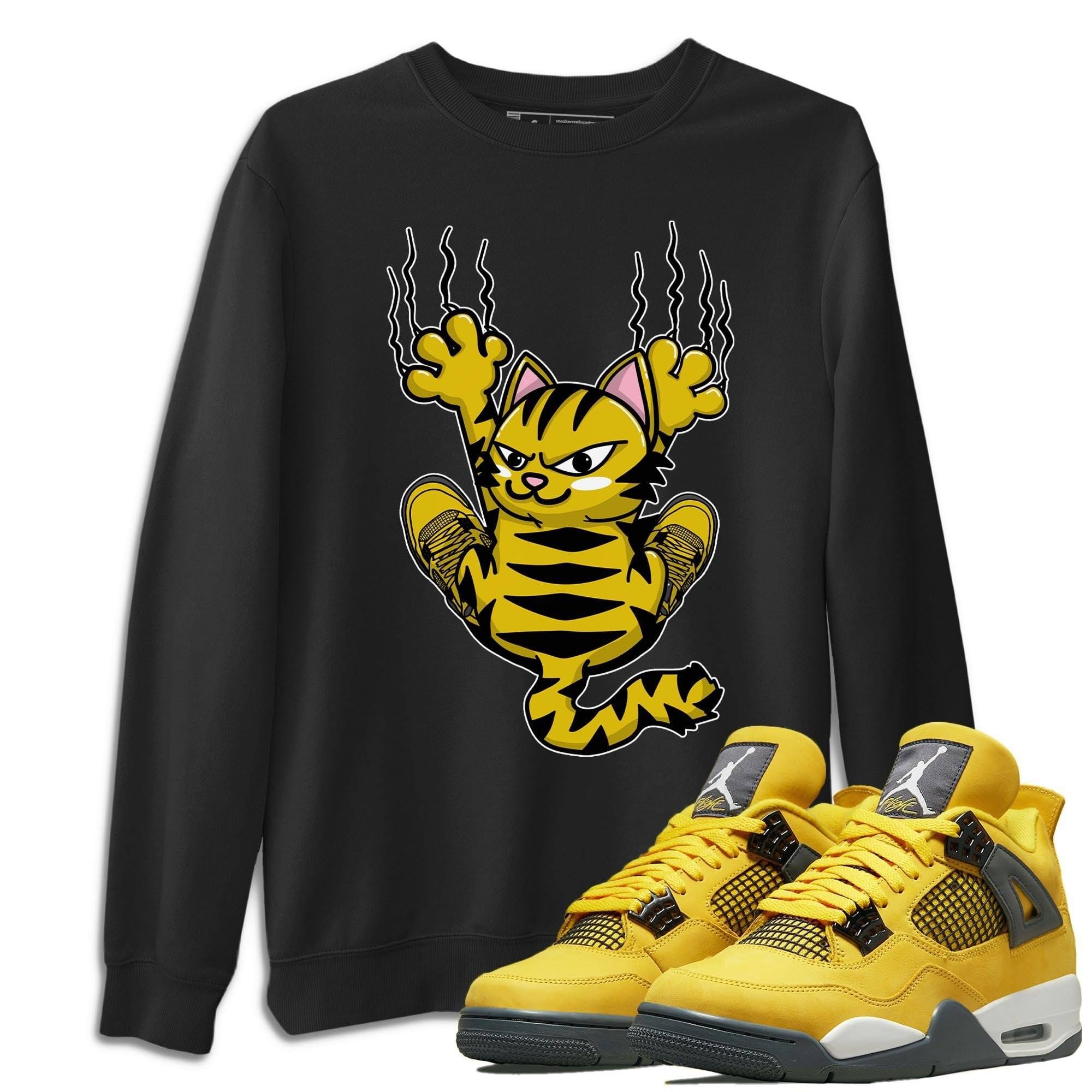 Scratching Cat Unisex Tops - Air Jordan 4 Lightning