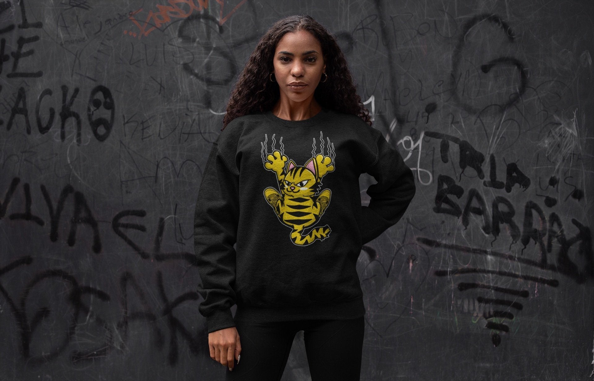Scratching Cat Unisex Tops - Air Jordan 4 Lightning