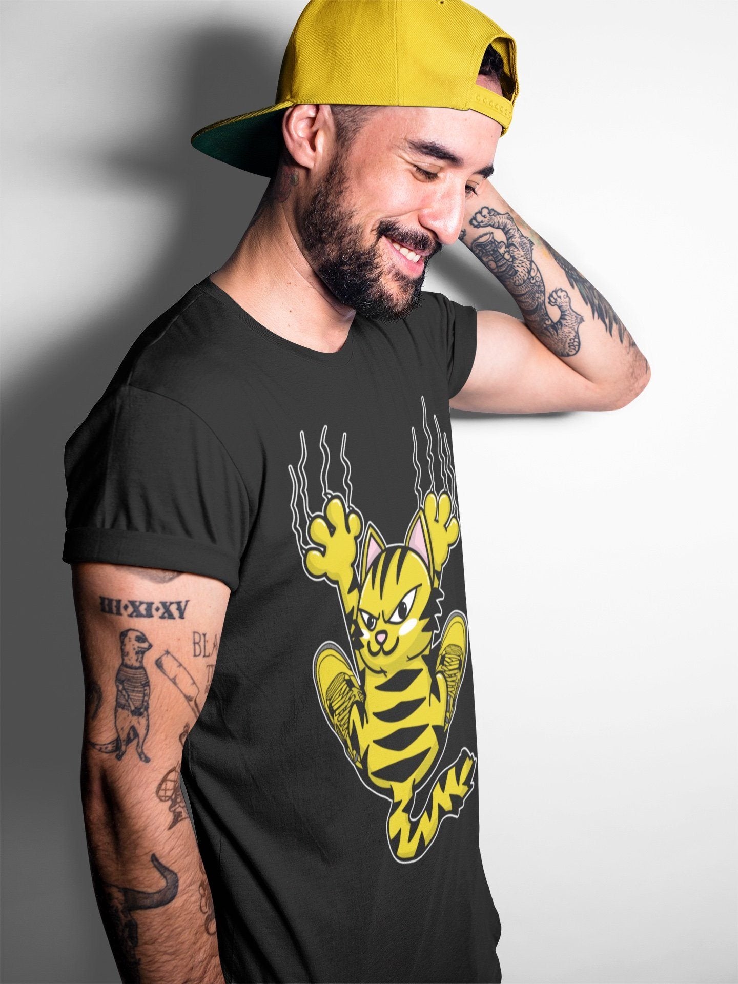 Scratching Cat Unisex Tops - Air Jordan 4 Lightning