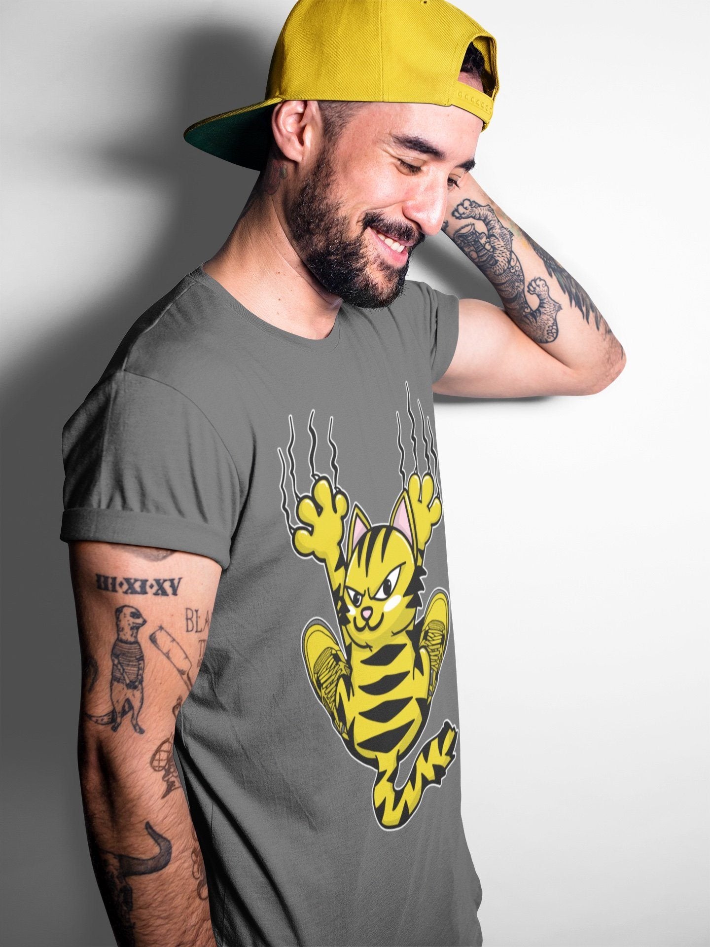 Scratching Cat Unisex Tops - Air Jordan 4 Lightning